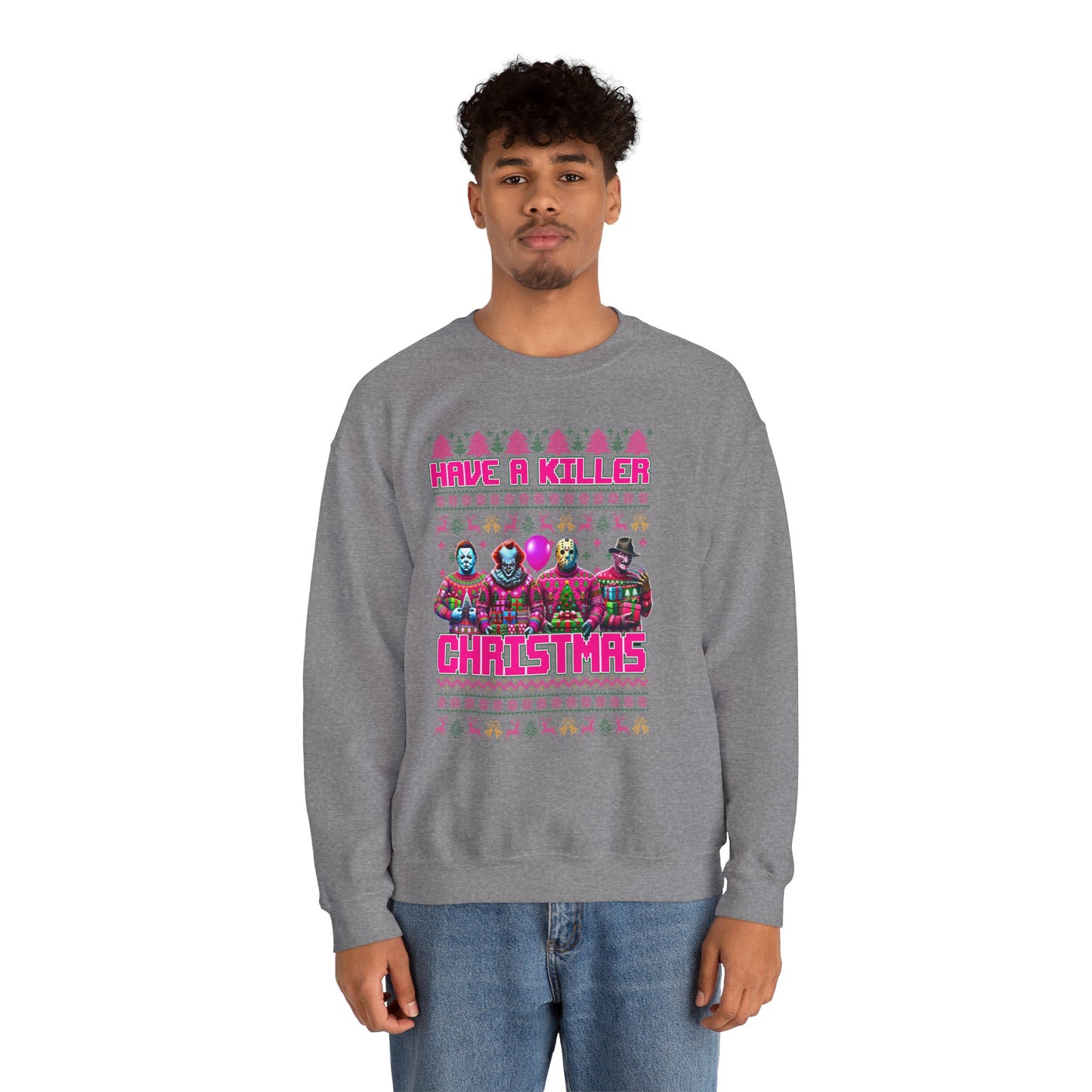 Psycho Pink Christmas Pullover