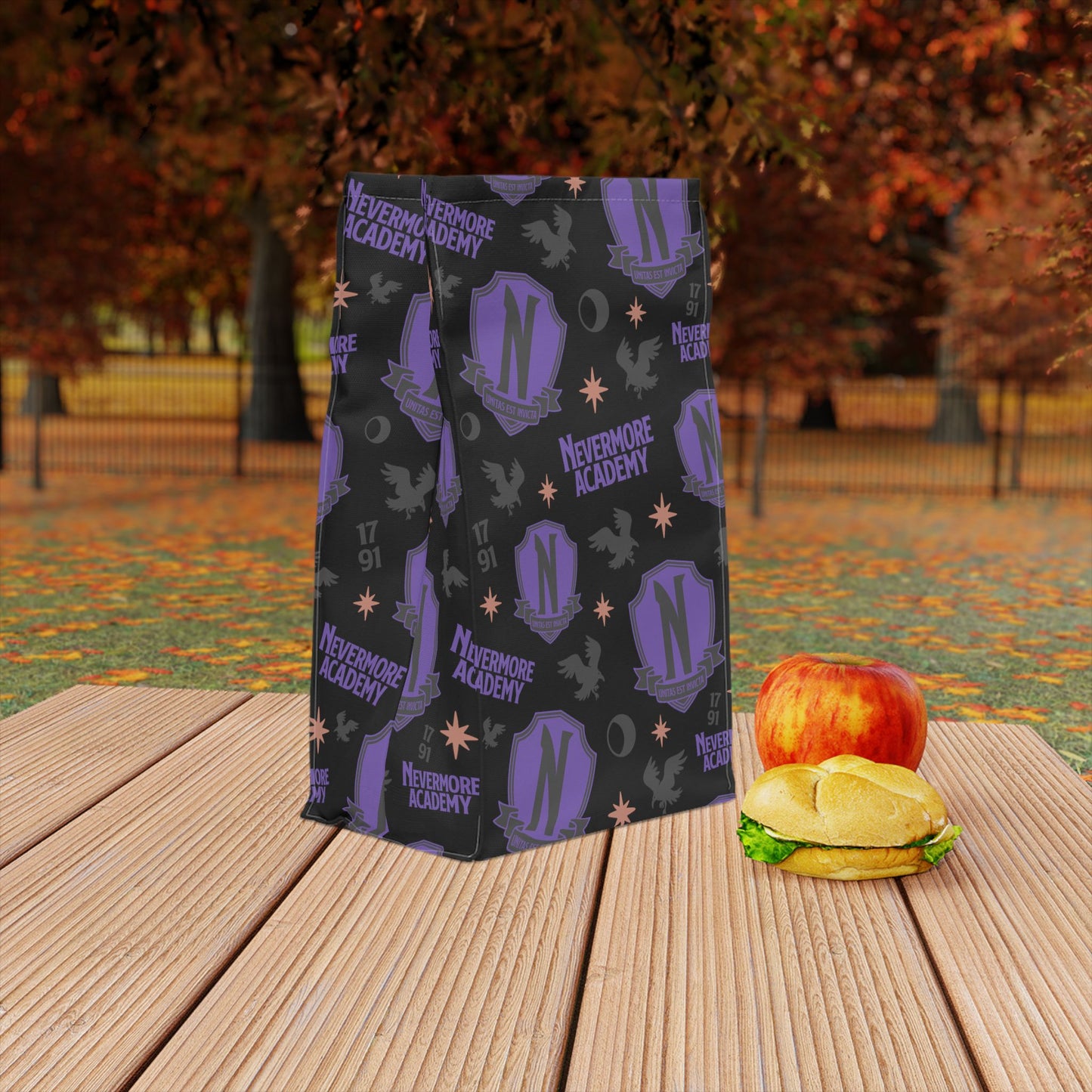 Nevermore Academy Polyester Lunch Bag - Black