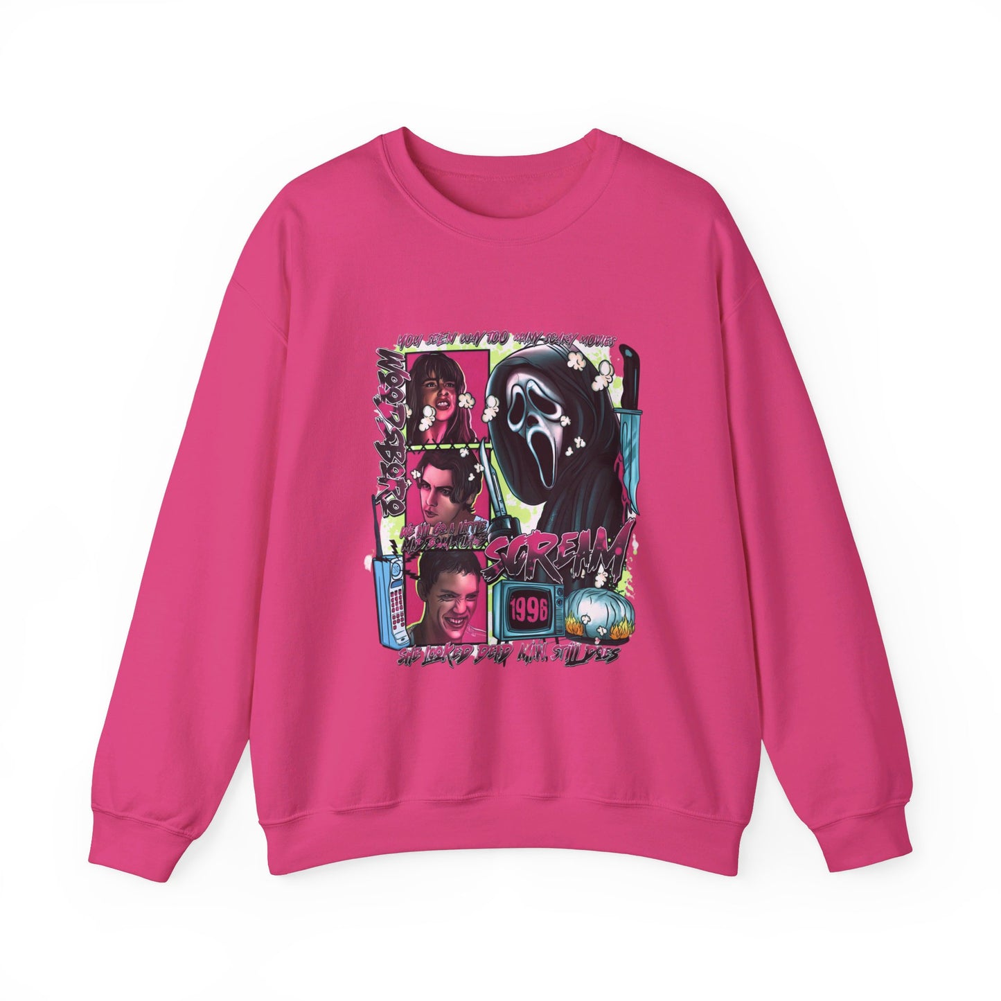 Neon Nightmare Scream Pullover