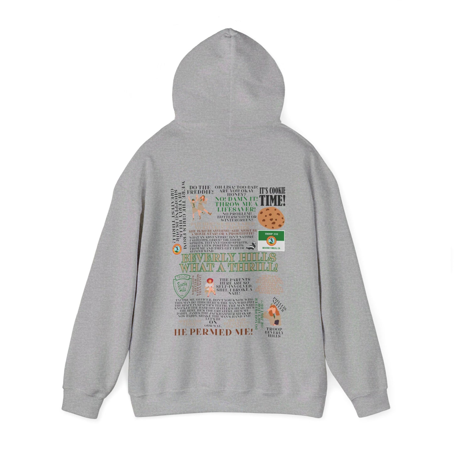 Troop Beverly Hills Quote Hoodie - No Stinking Patches