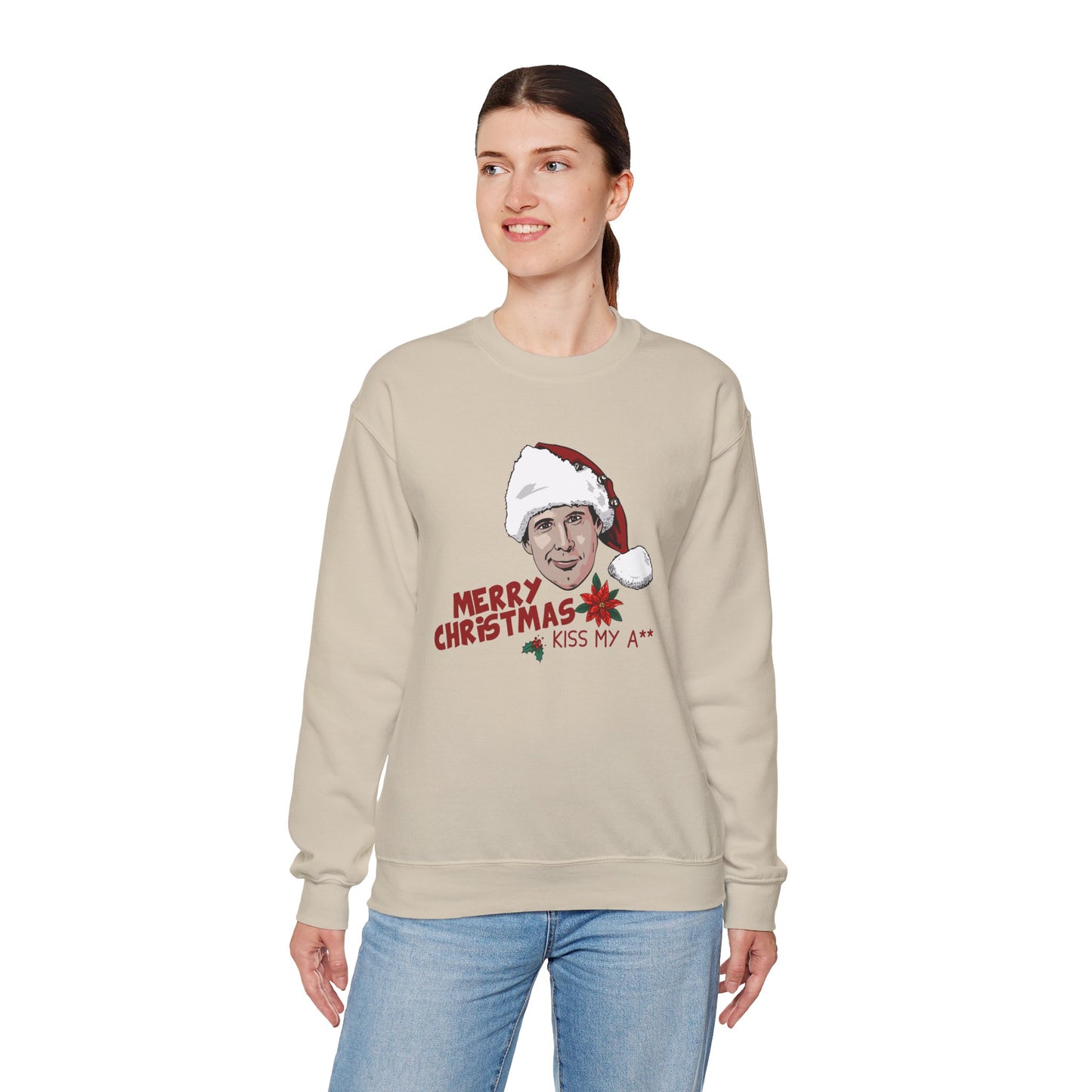 Kiss My A** Christmas Sweatshirt