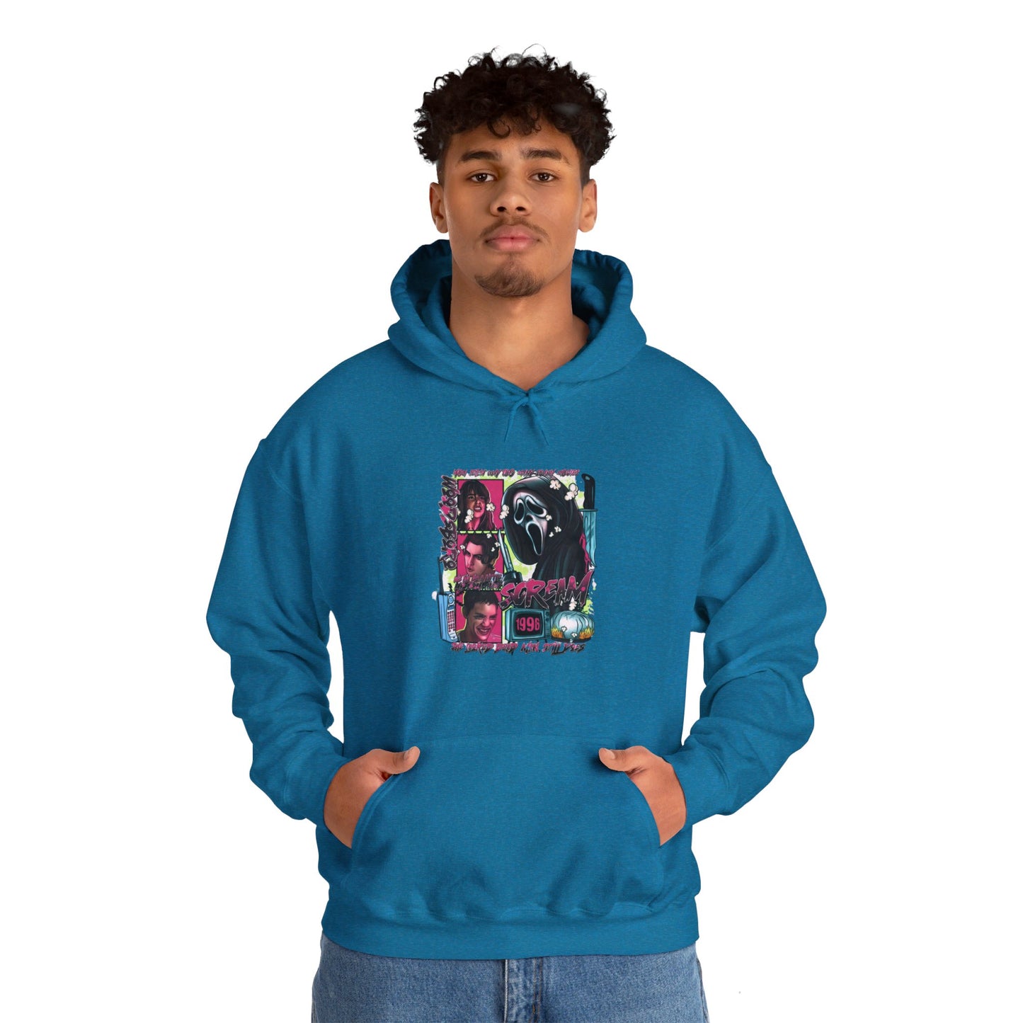 Neon Nightmare Scream Hoodie