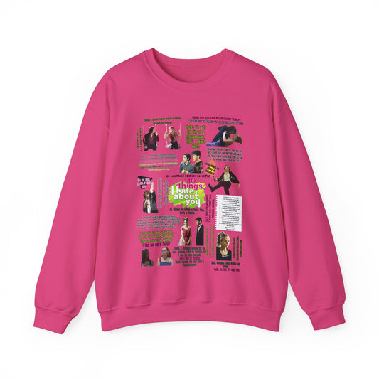 10 Things I Hate About You Quotes Pullover