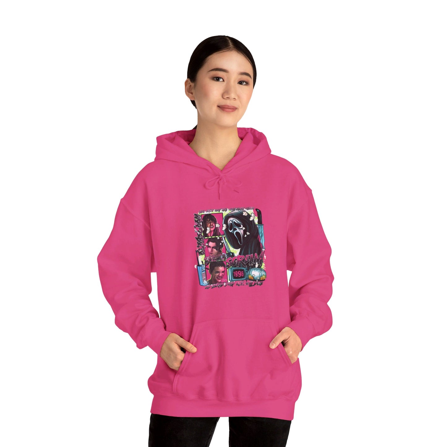 Neon Nightmare Scream Hoodie