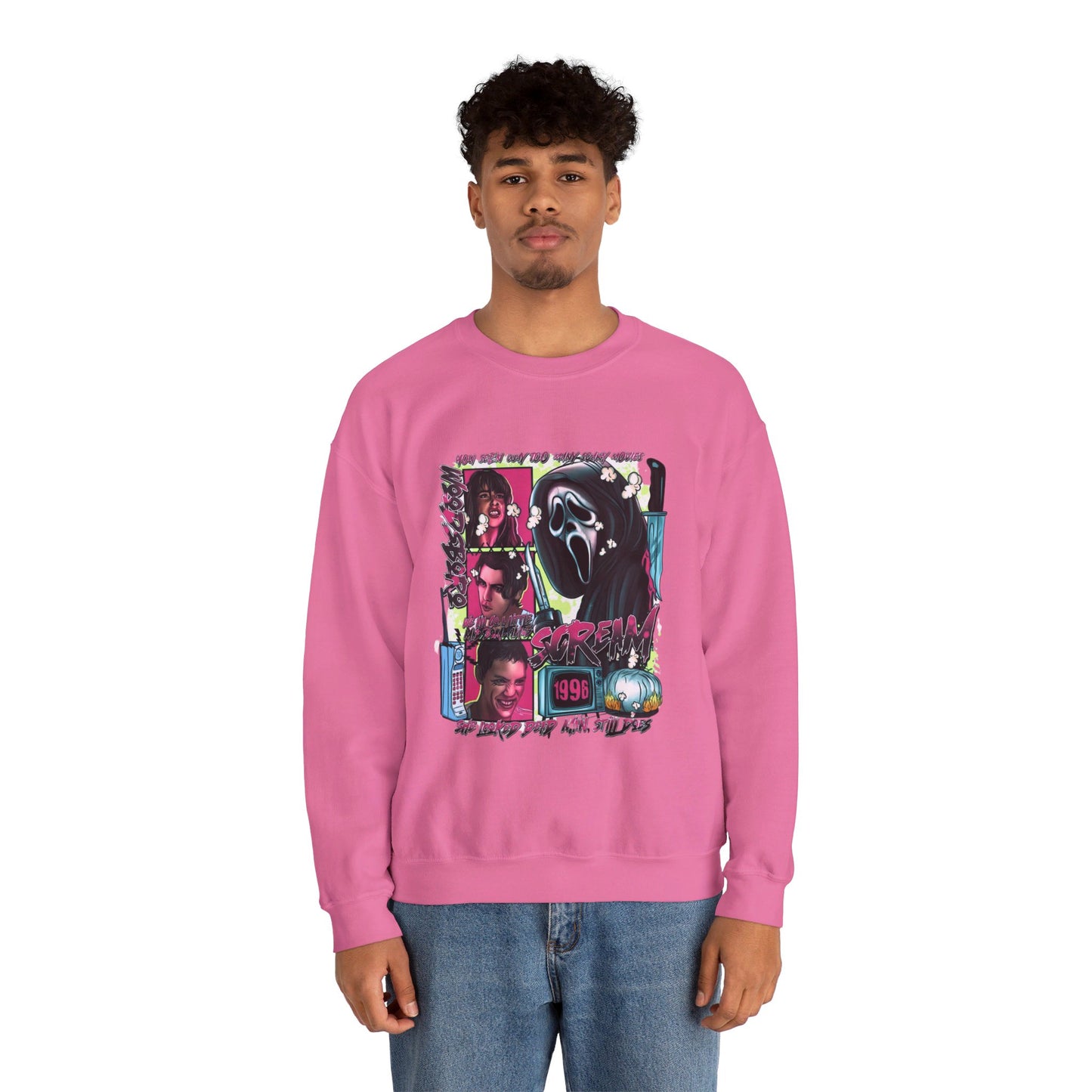 Neon Nightmare Scream Pullover