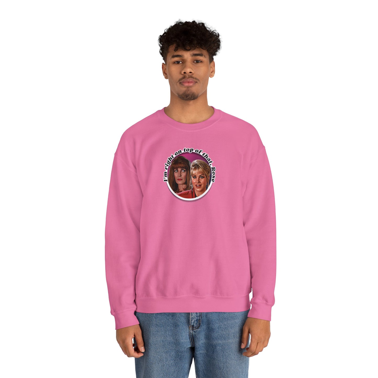 I'm Right On Top Of That Rose Pullover