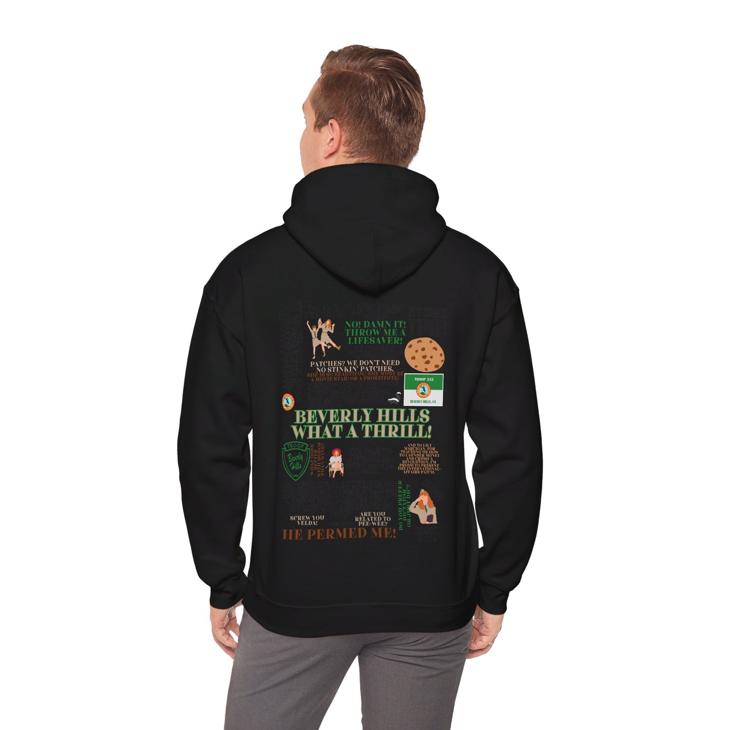 Troop Beverly Hills Quote Hoodie - No Stinking Patches