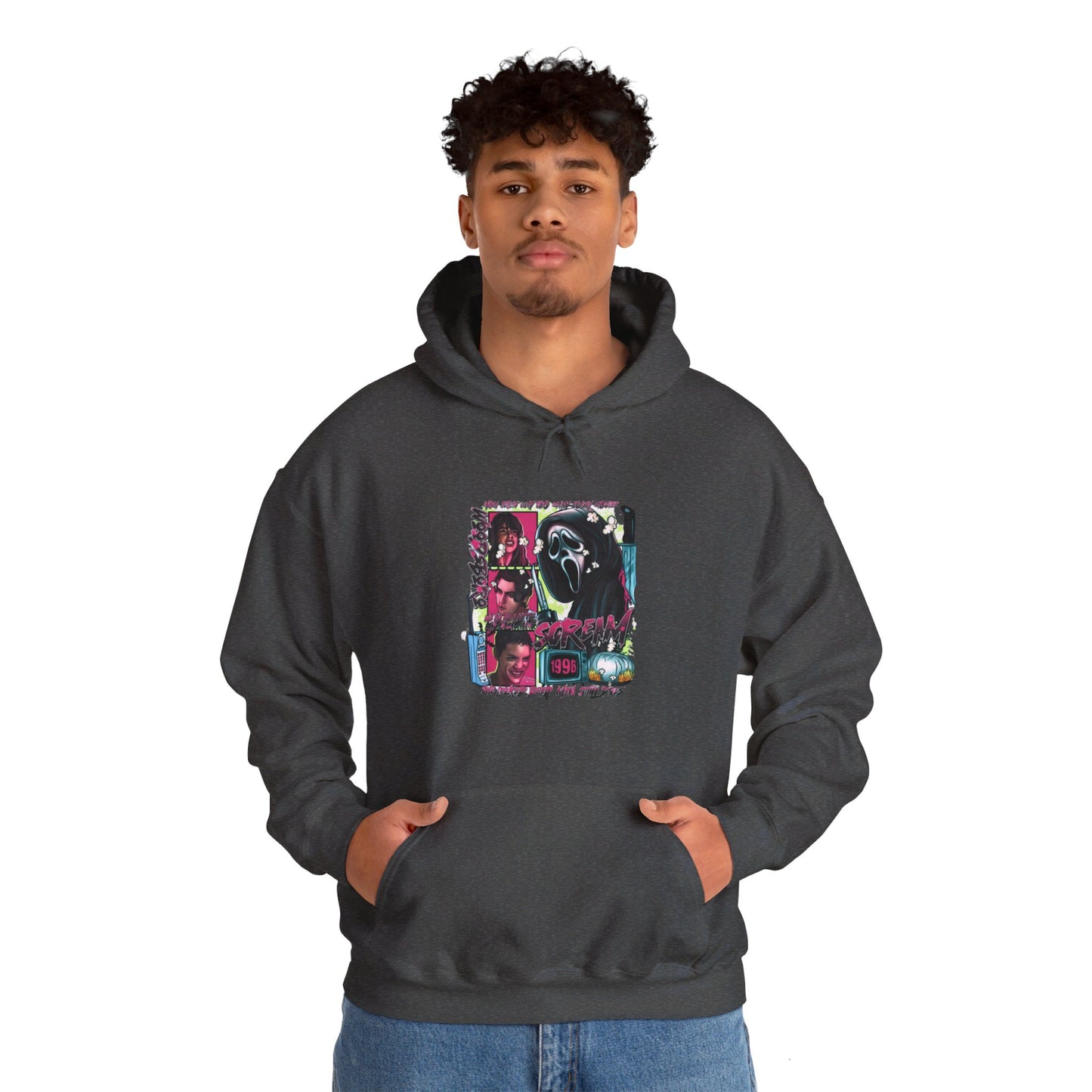 Neon Nightmare Scream Hoodie