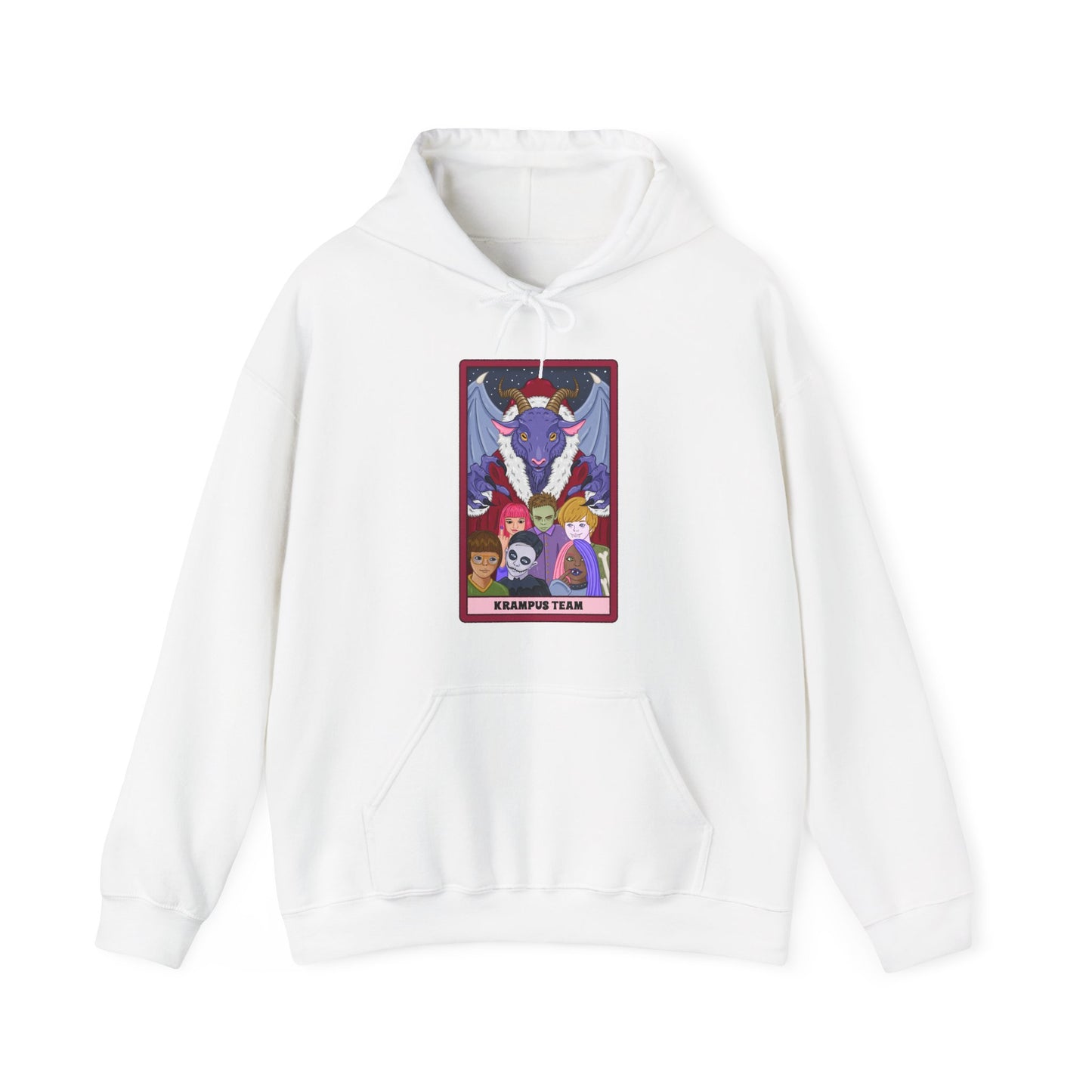 Krampus Team: Spooky Holiday Tarot Hoodie