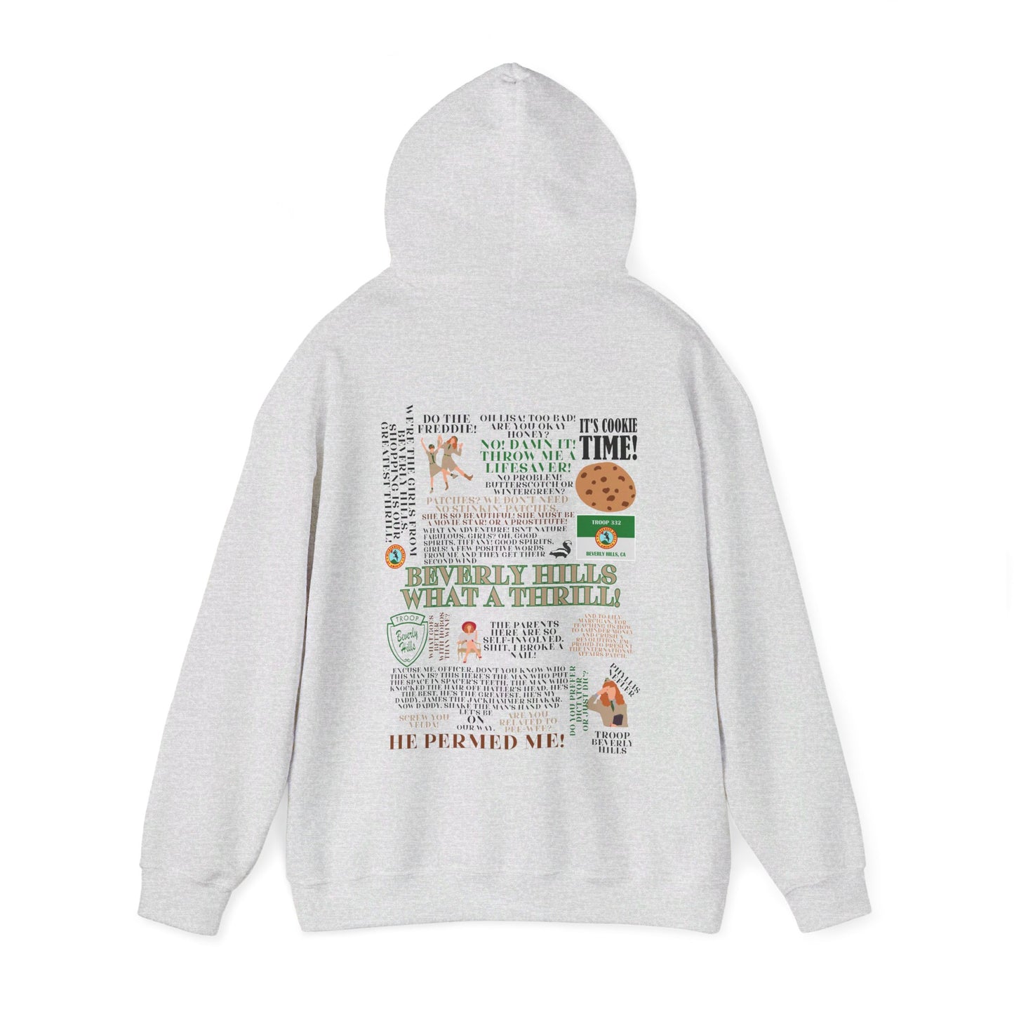 Troop Beverly Hills Quote Hoodie - No Stinking Patches