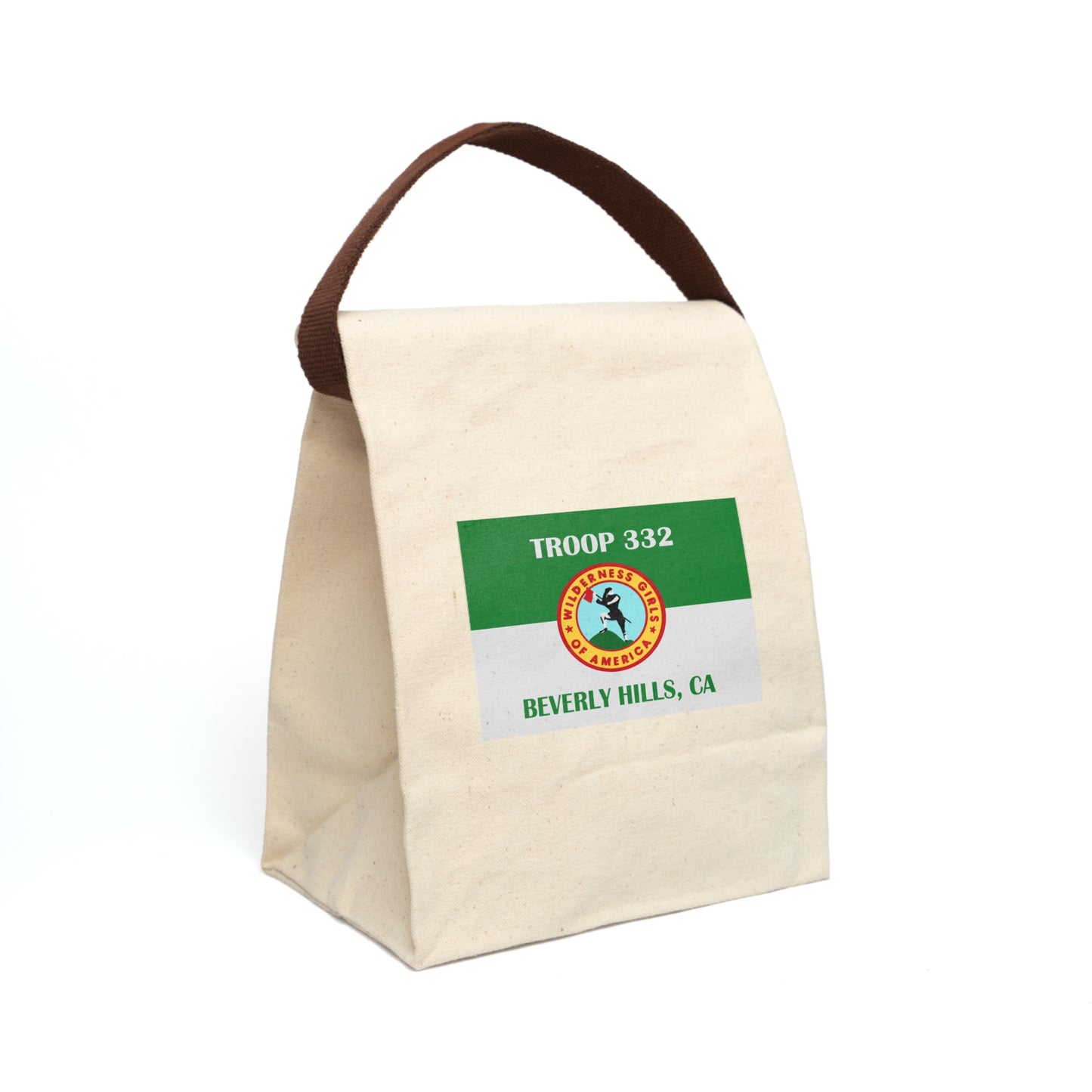 Troop Beverly Hills Flag Canvas Lunch Bag With Strap