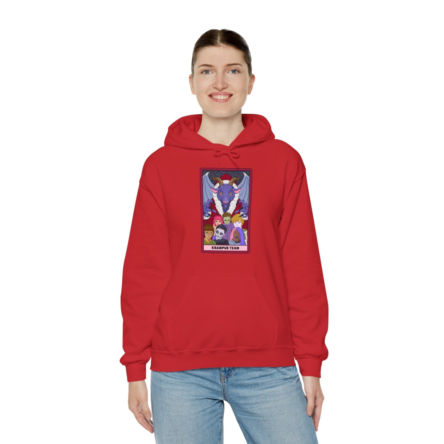 Krampus Team: Spooky Holiday Tarot Hoodie