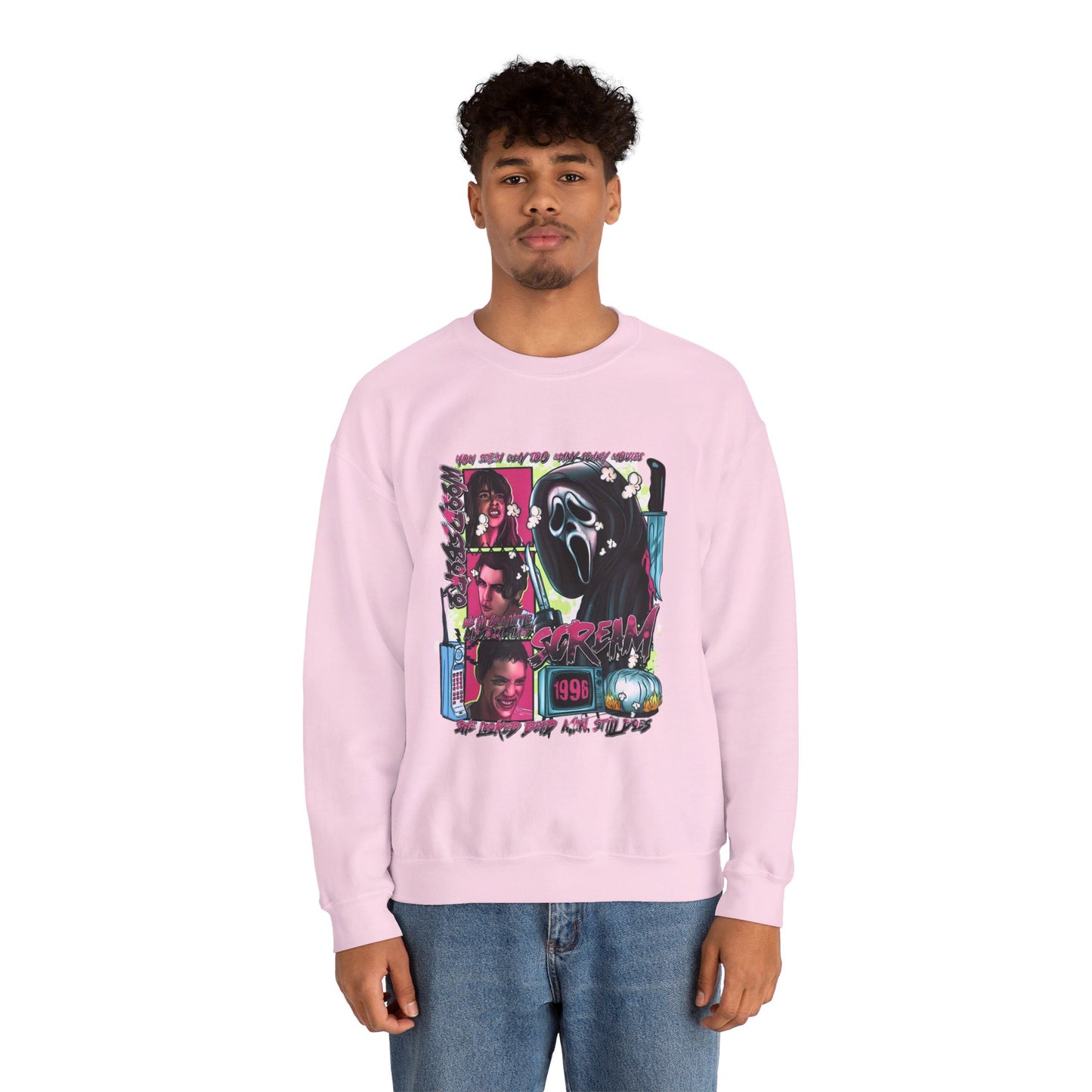 Neon Nightmare Scream Pullover