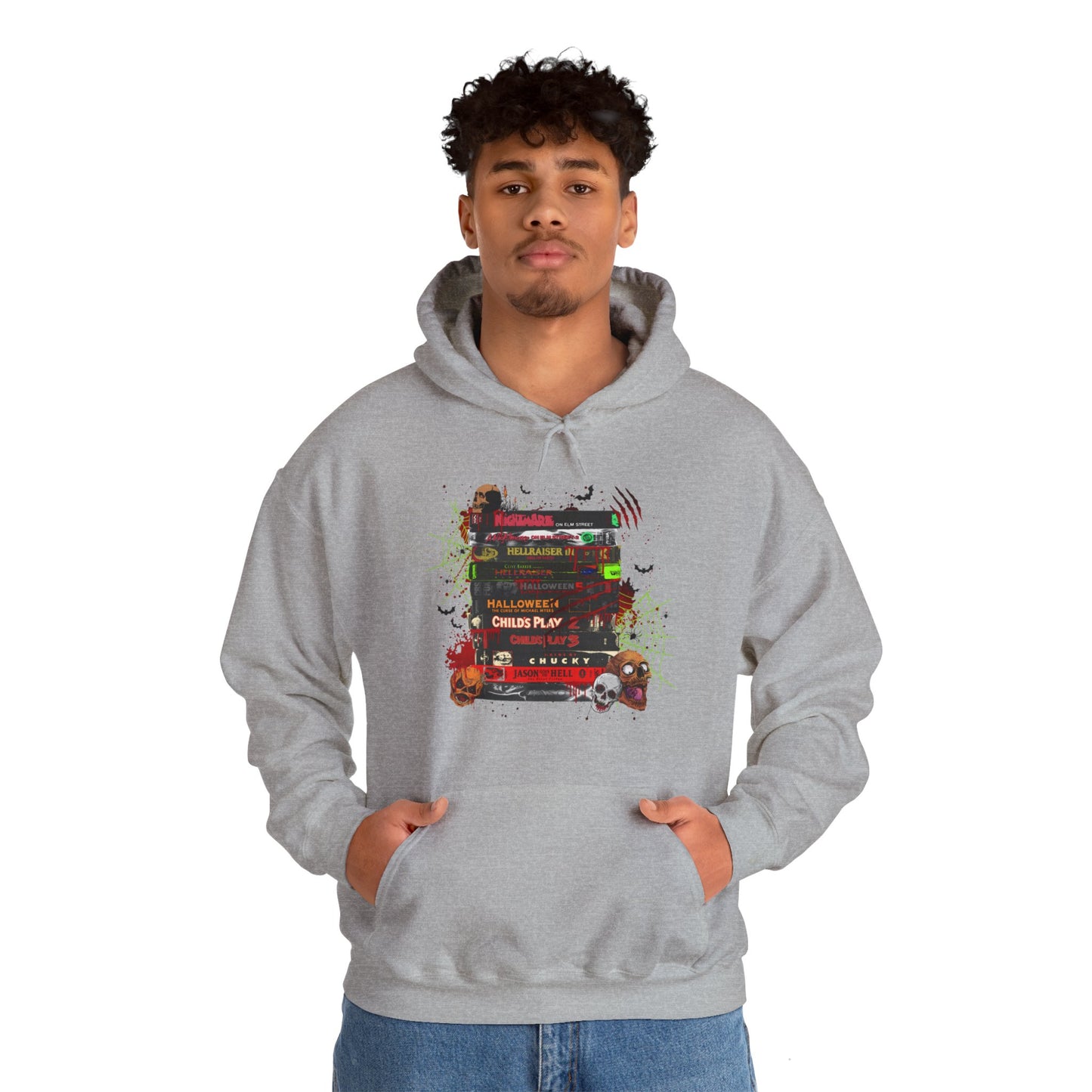 Icons of Horror Movie Stack Hoodie