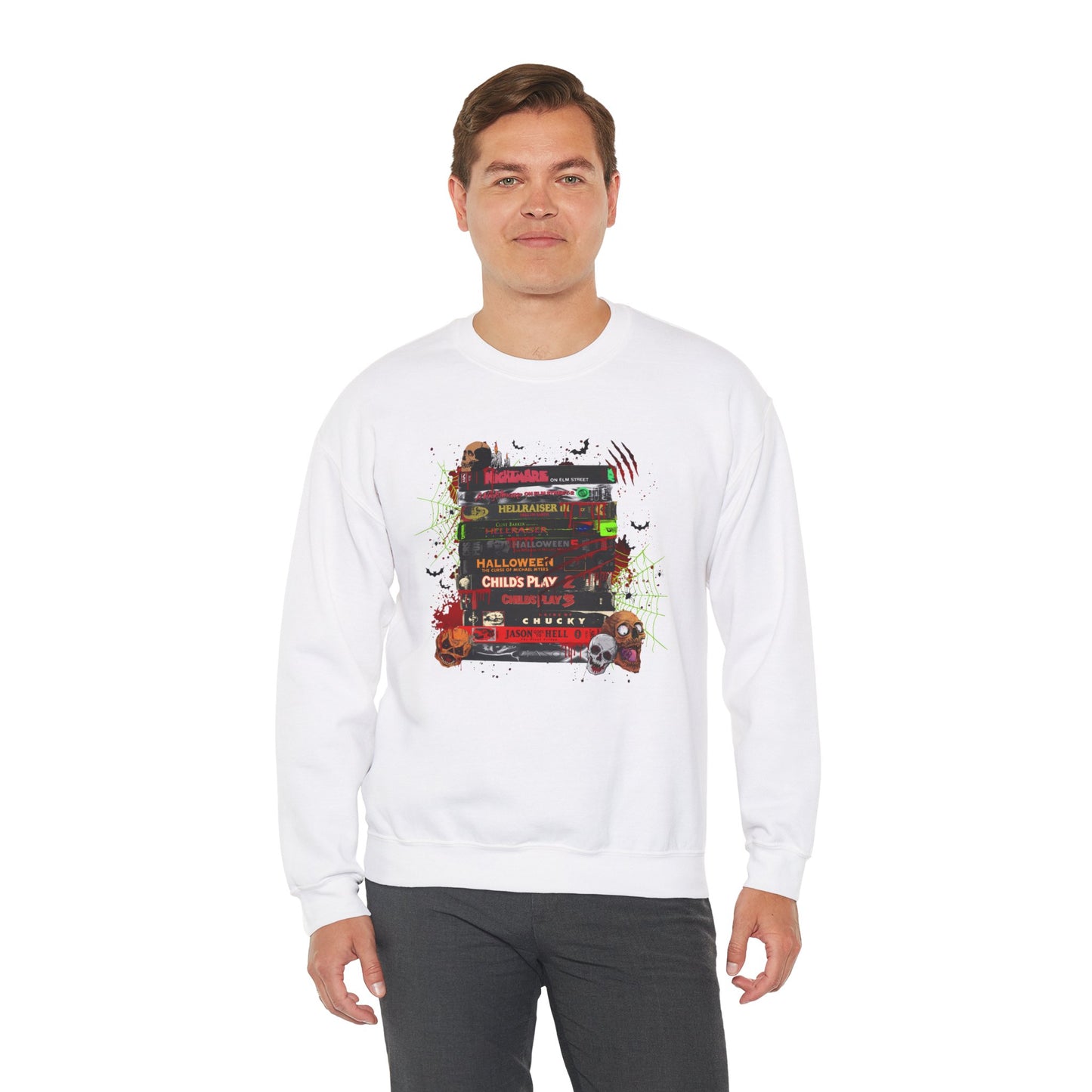 Icons of Horror Movie Stack Pullover