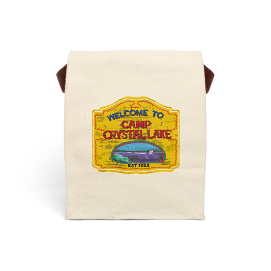 Camp Crystal Lake Canvas Lunch Bag With Strap