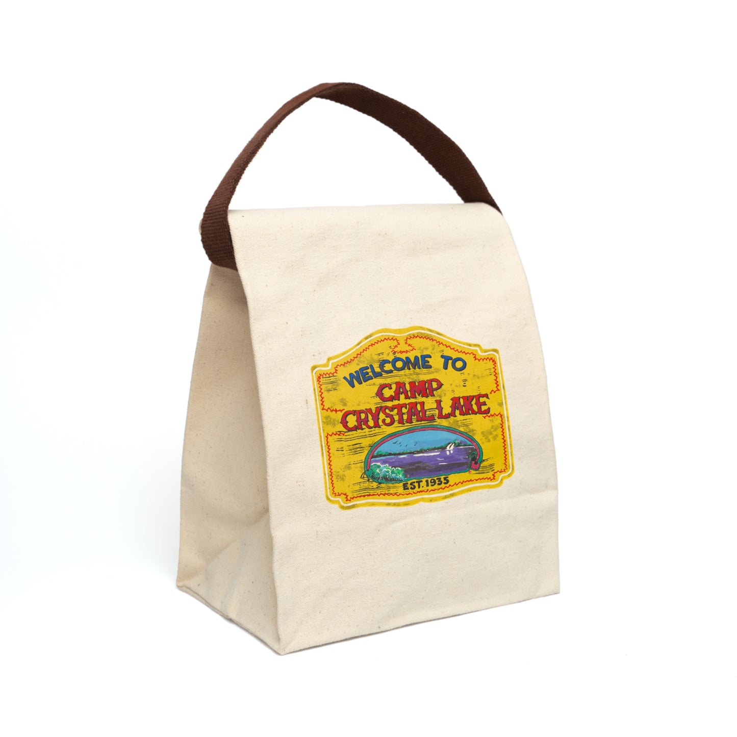 Camp Crystal Lake Canvas Lunch Bag With Strap