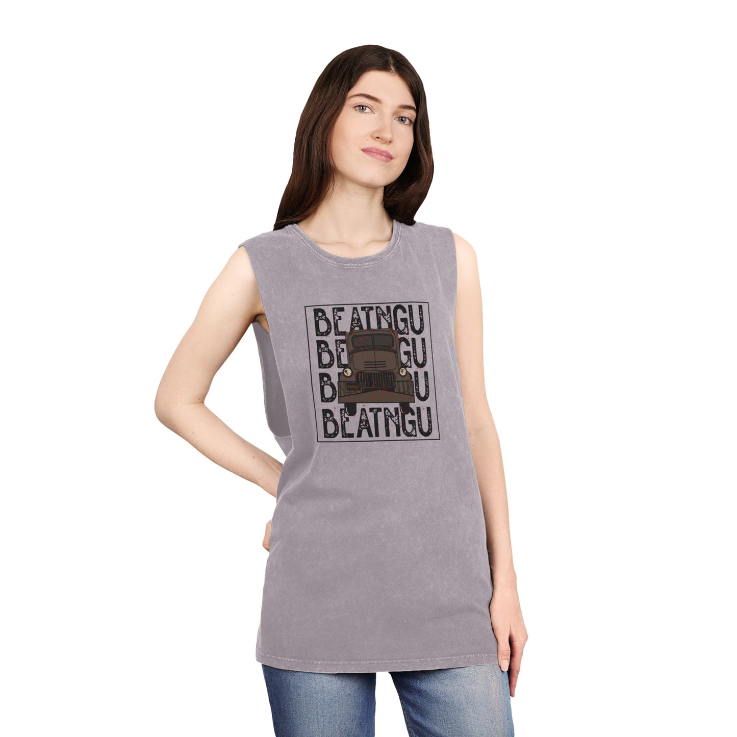 BEATNGU Unisex Stonewash Tank Top