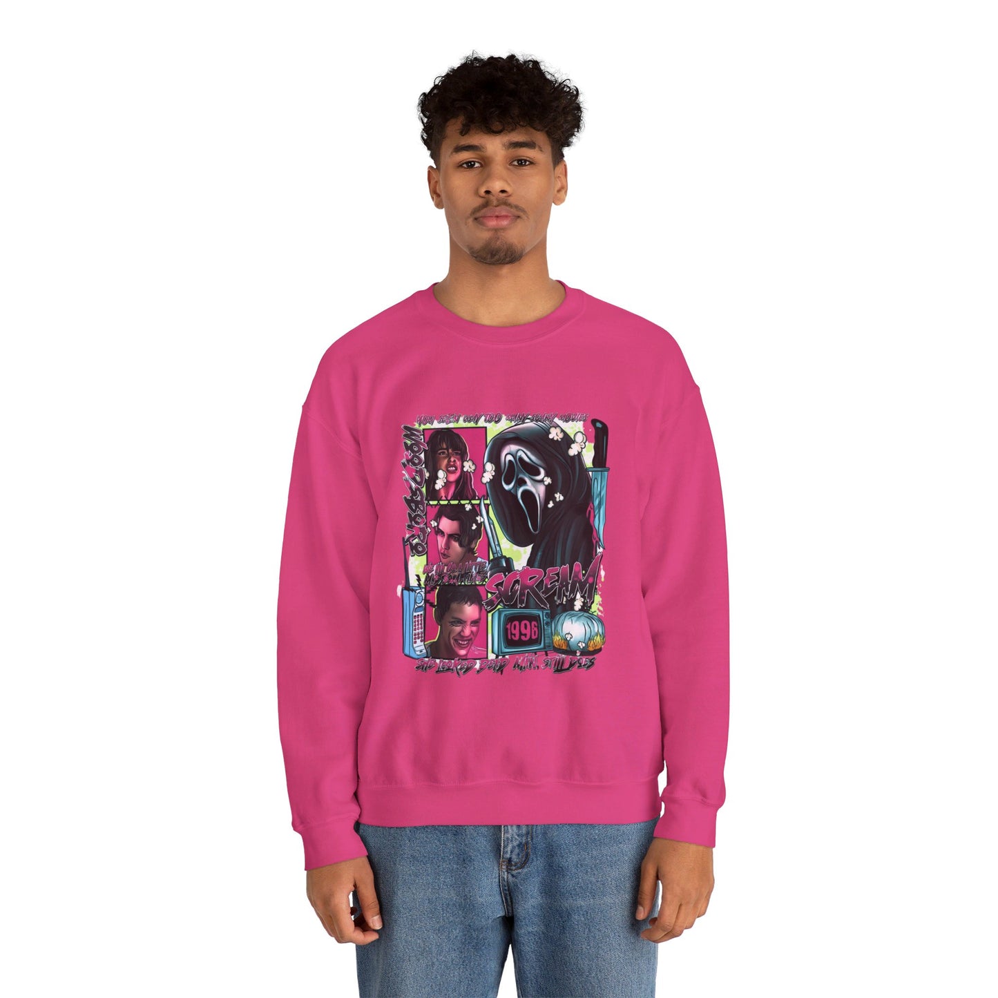 Neon Nightmare Scream Pullover