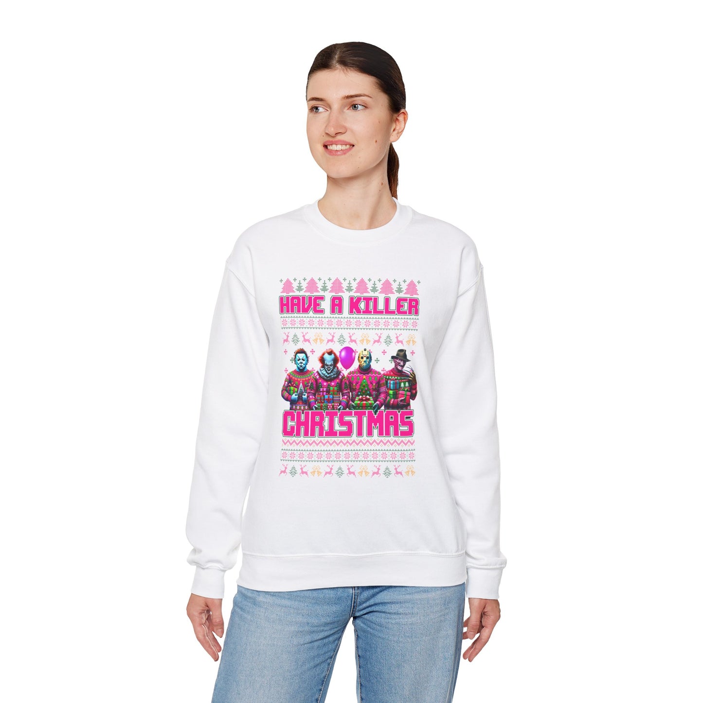 Psycho Pink Christmas Pullover