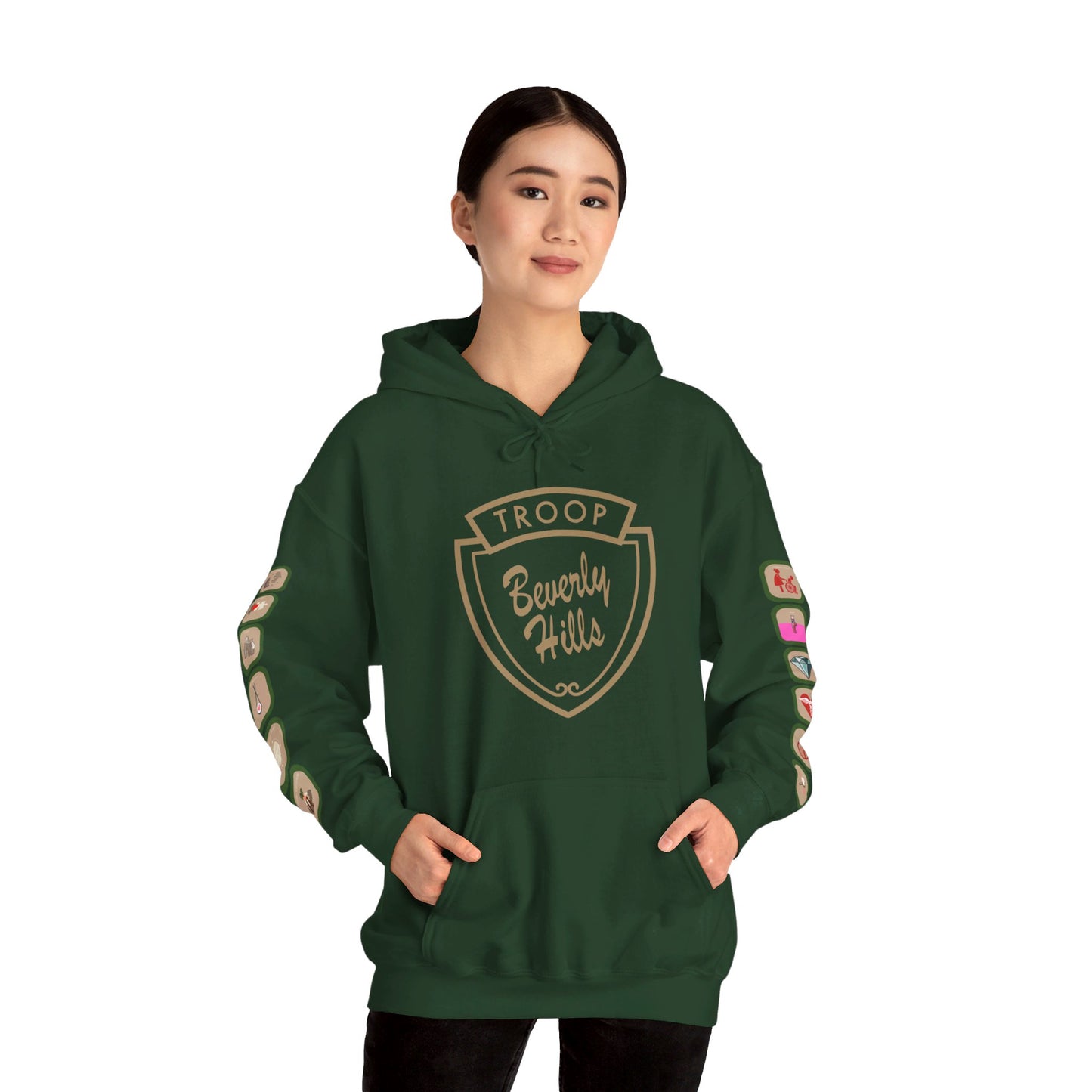 Troop Beverly Hills Logo Only Hoodie - Oodles of Patches