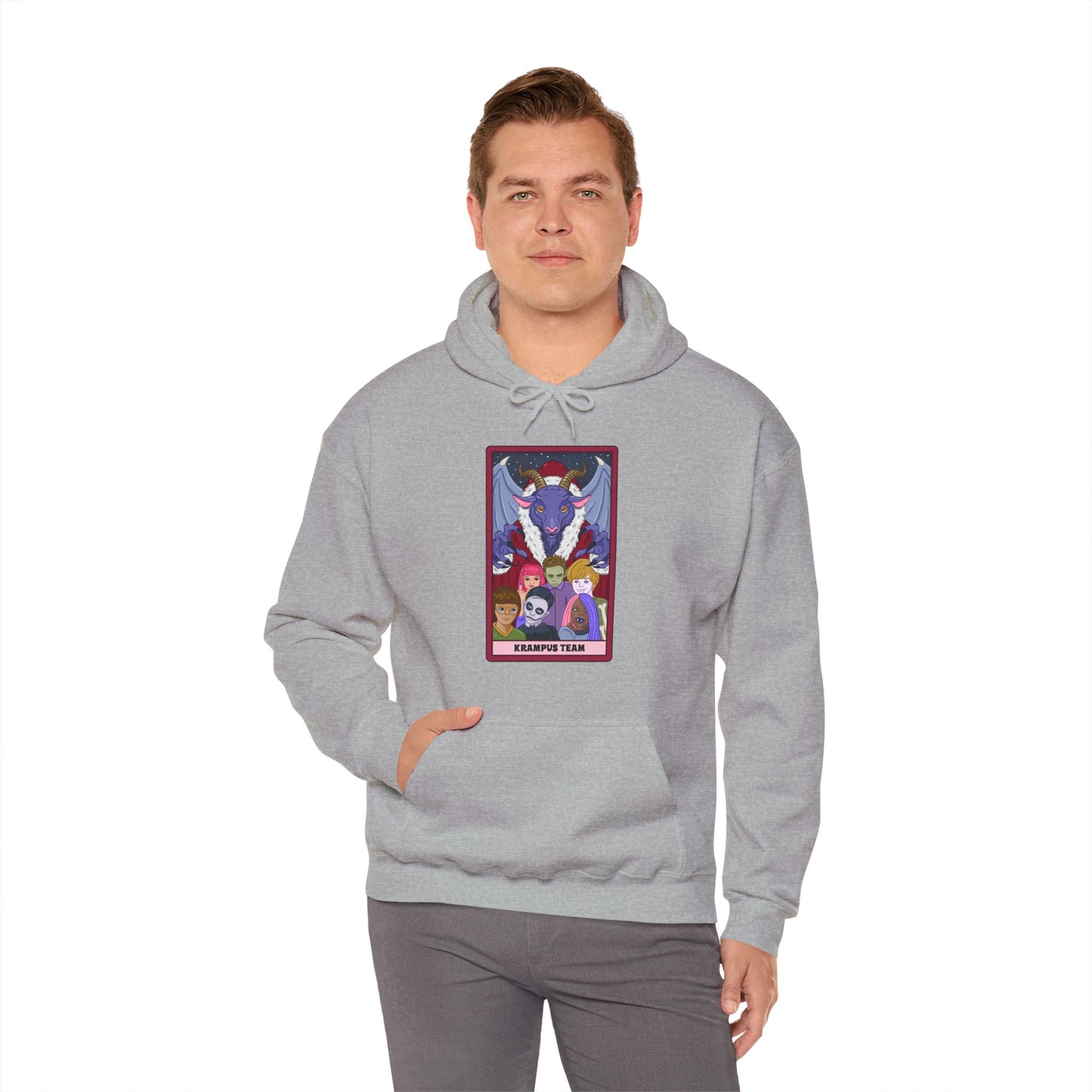 Krampus Team: Spooky Holiday Tarot Hoodie