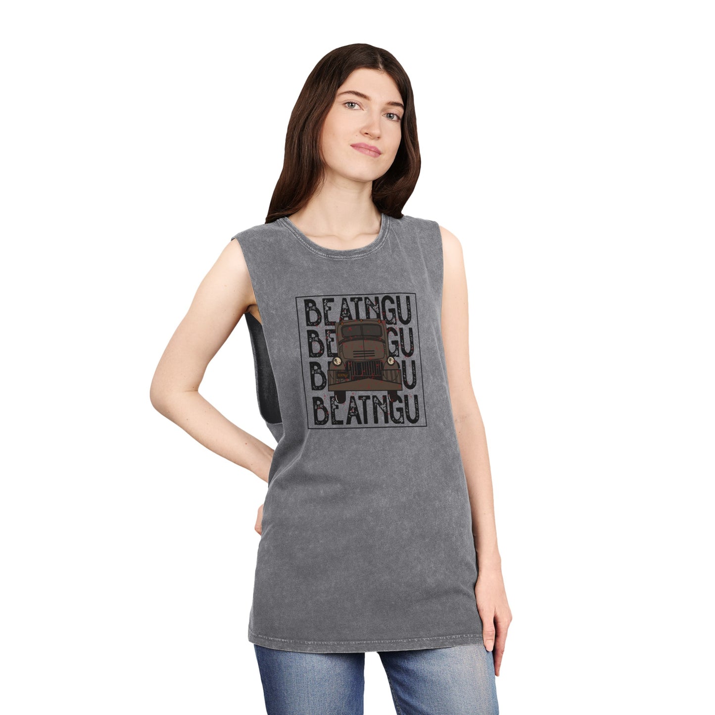 BEATNGU Unisex Stonewash Tank Top