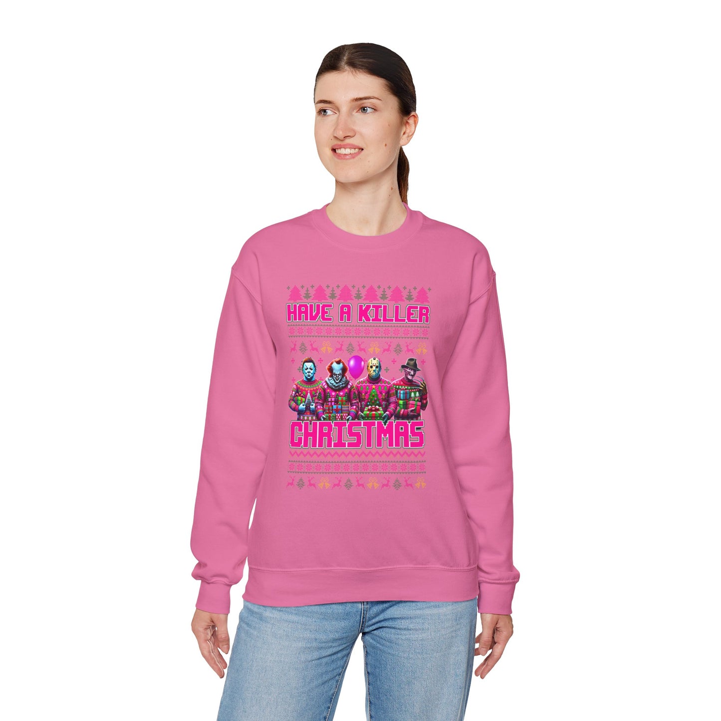 Psycho Pink Christmas Pullover