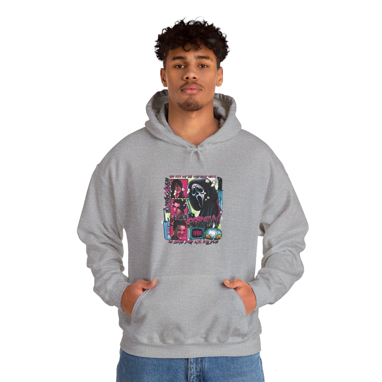 Neon Nightmare Scream Hoodie