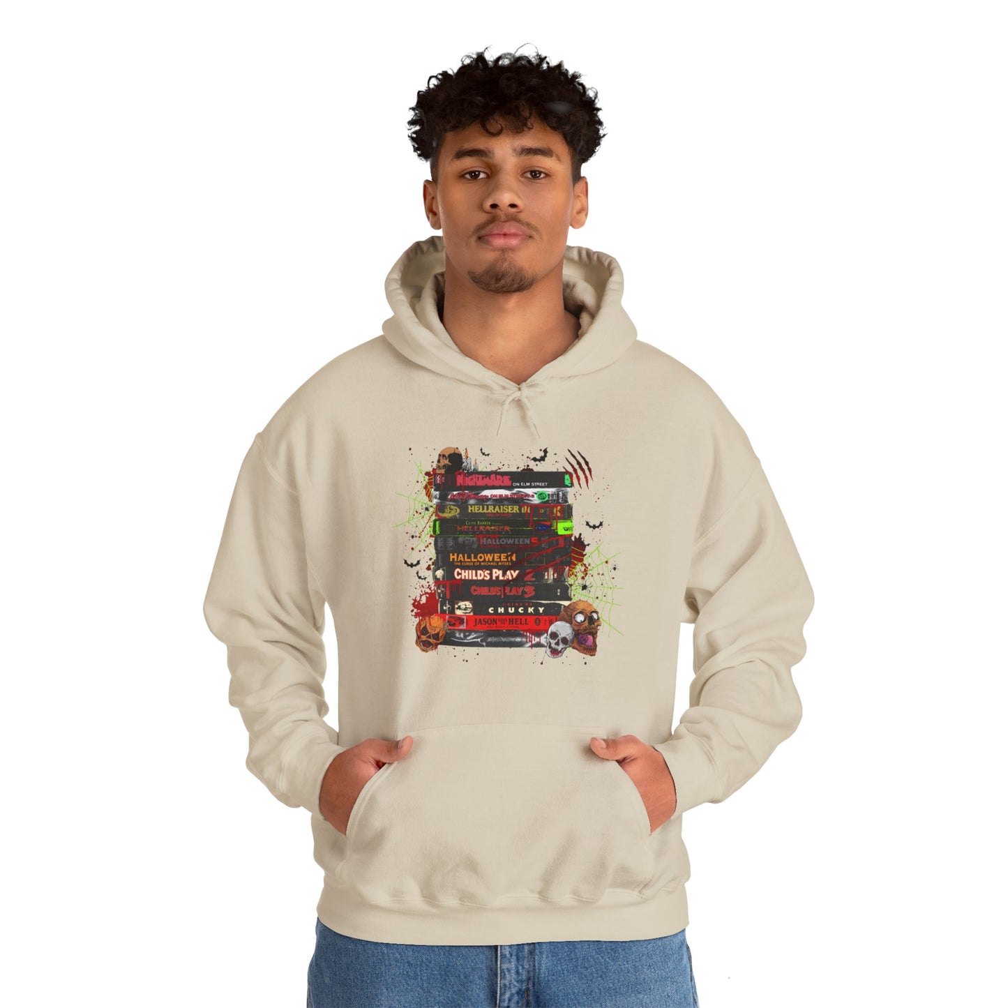 Icons of Horror Movie Stack Hoodie