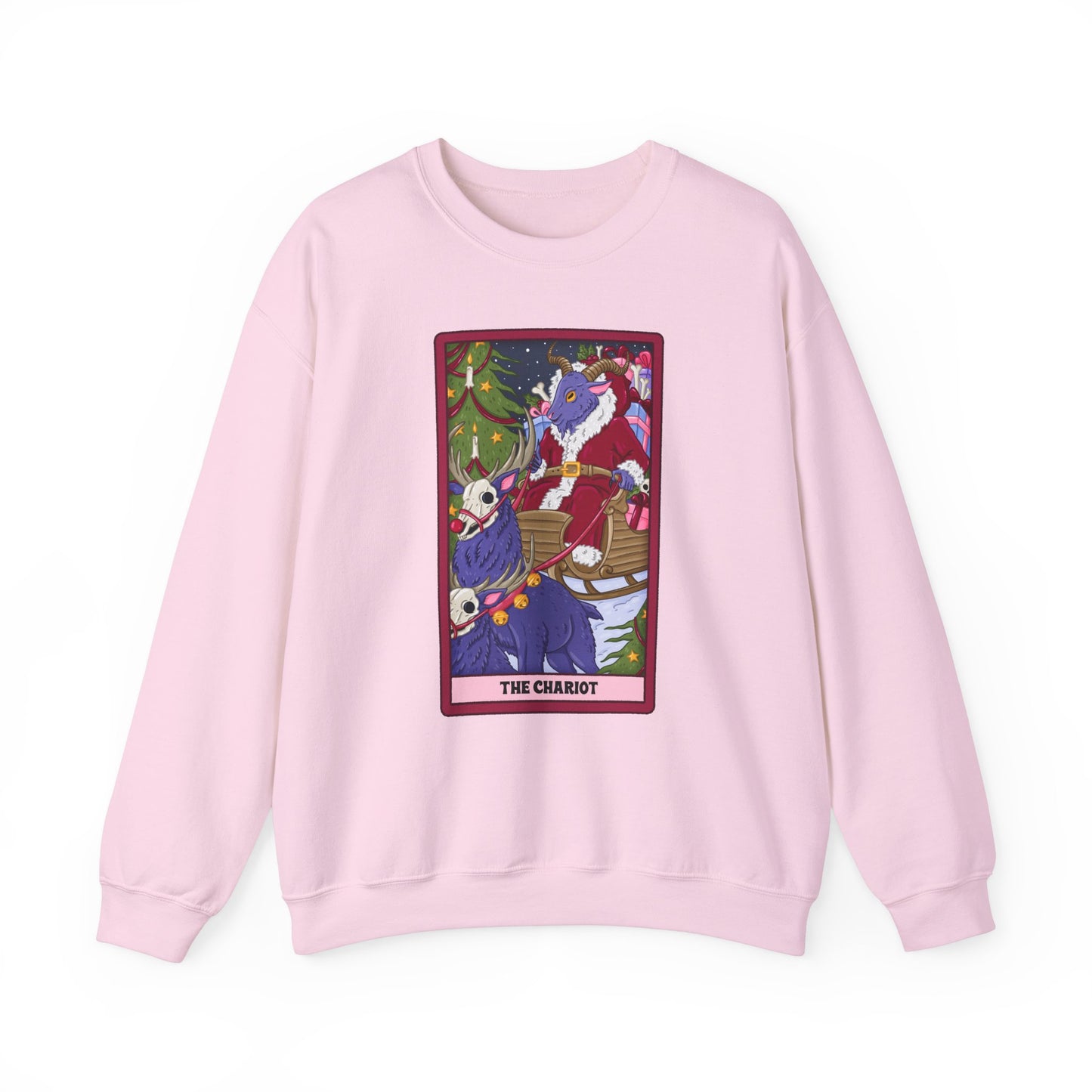 Dark Holiday Chariot: Krampus Tarot Pullover