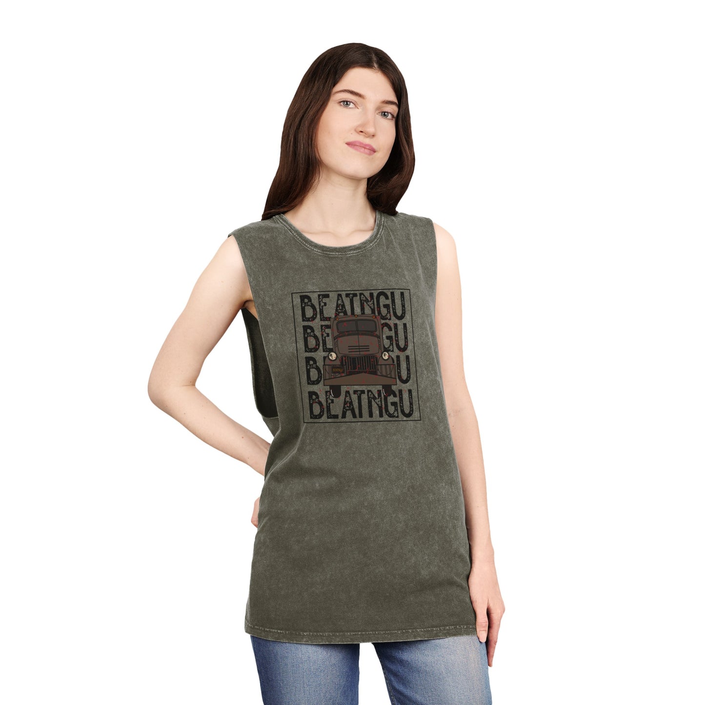 BEATNGU Unisex Stonewash Tank Top