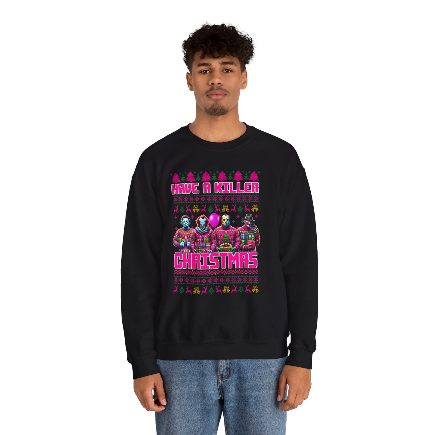 Psycho Pink Christmas Pullover