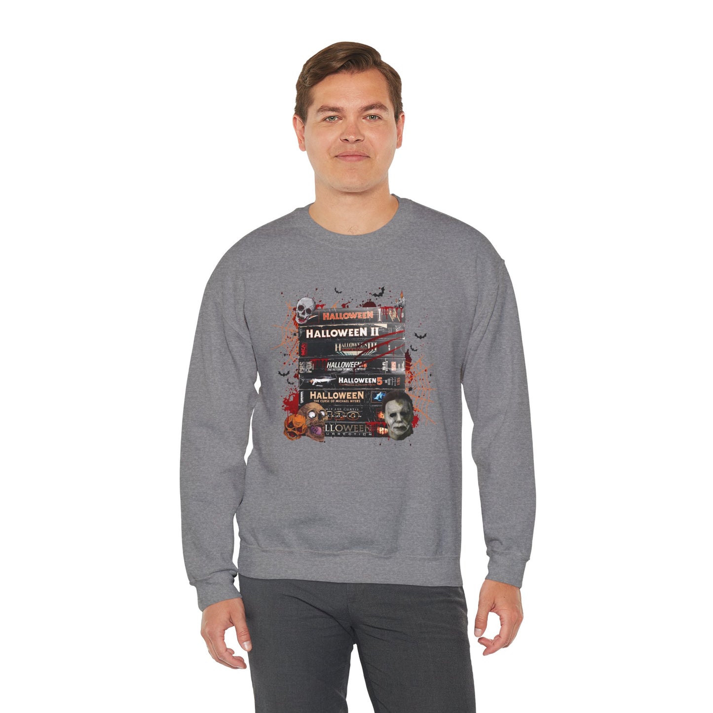 Halloween Movie Marathon Stack Pullover