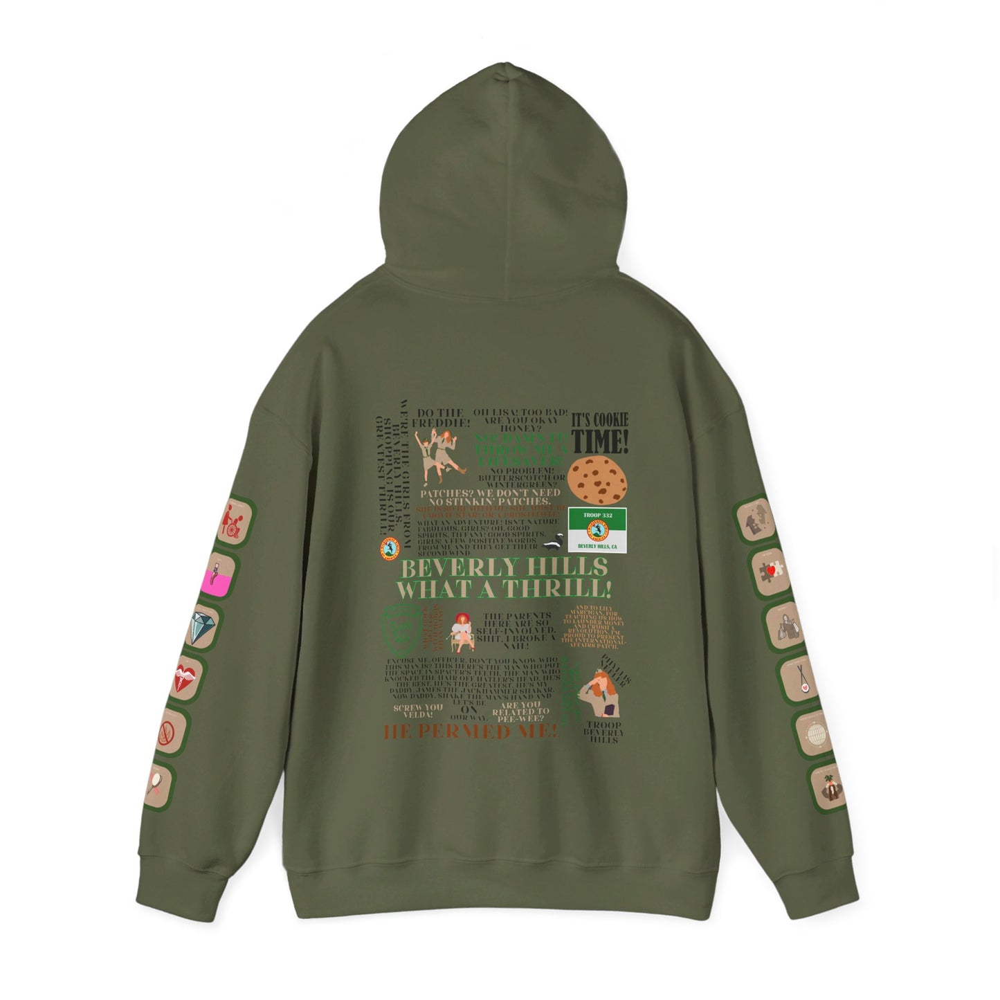 Troop Beverly Hills Quote Hoodie - Oodles of Patches