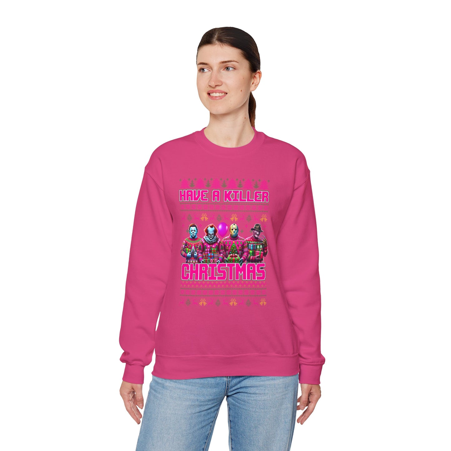 Psycho Pink Christmas Pullover