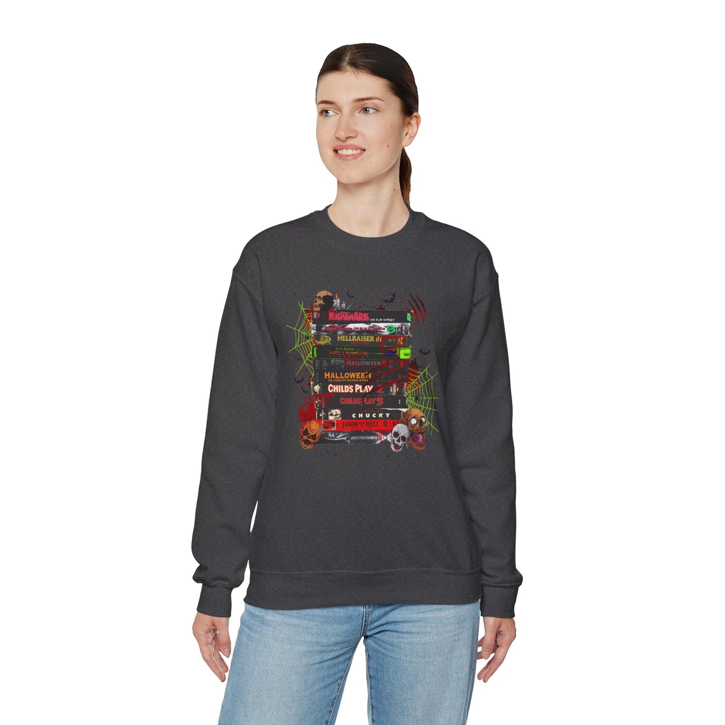 Icons of Horror Movie Stack Pullover