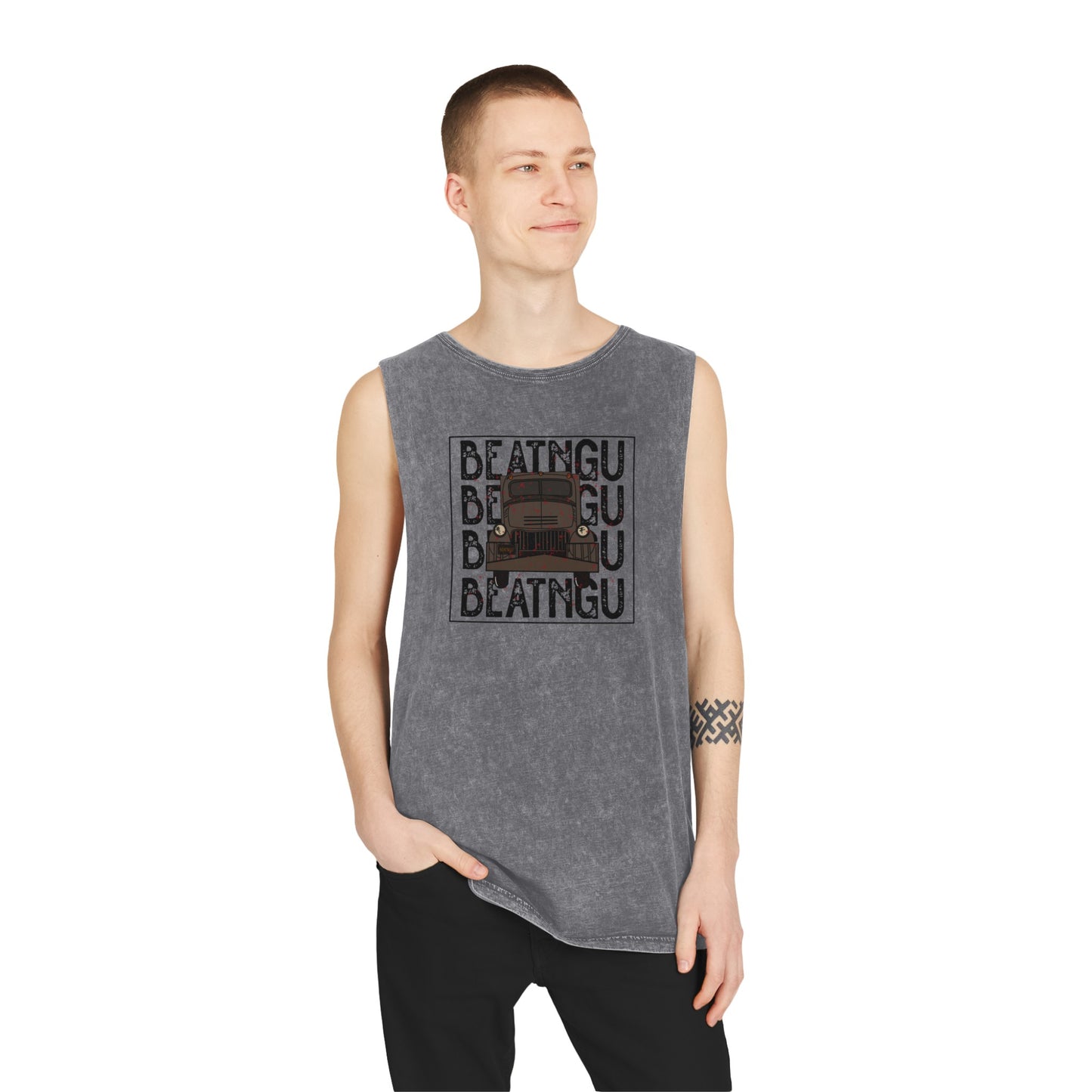 BEATNGU Unisex Stonewash Tank Top