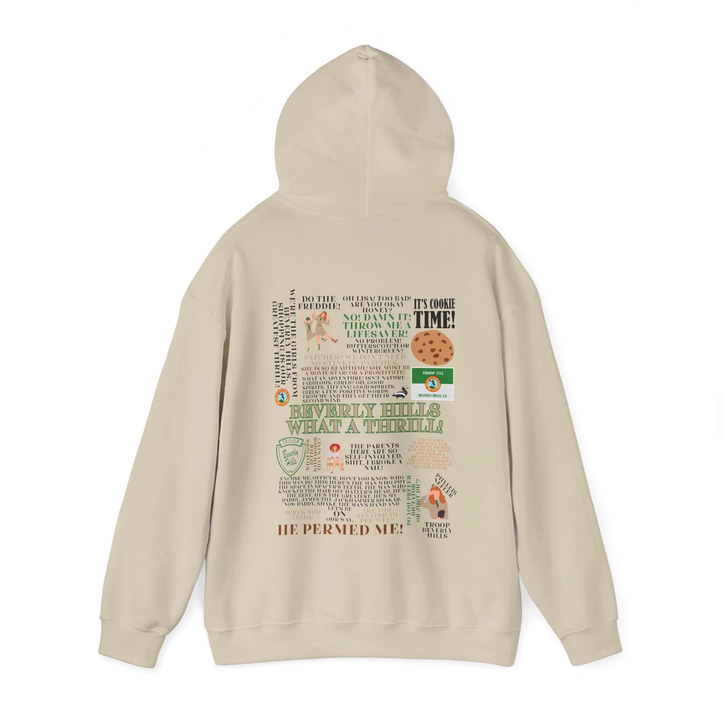 Troop Beverly Hills Quote Hoodie - No Stinking Patches