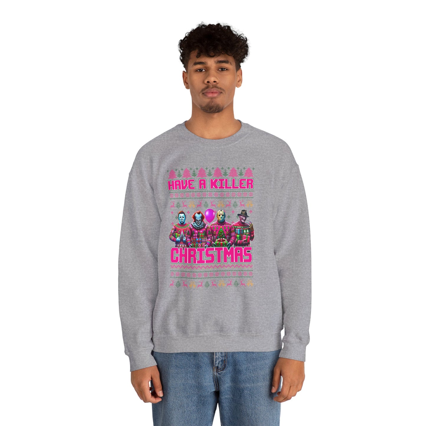 Psycho Pink Christmas Pullover