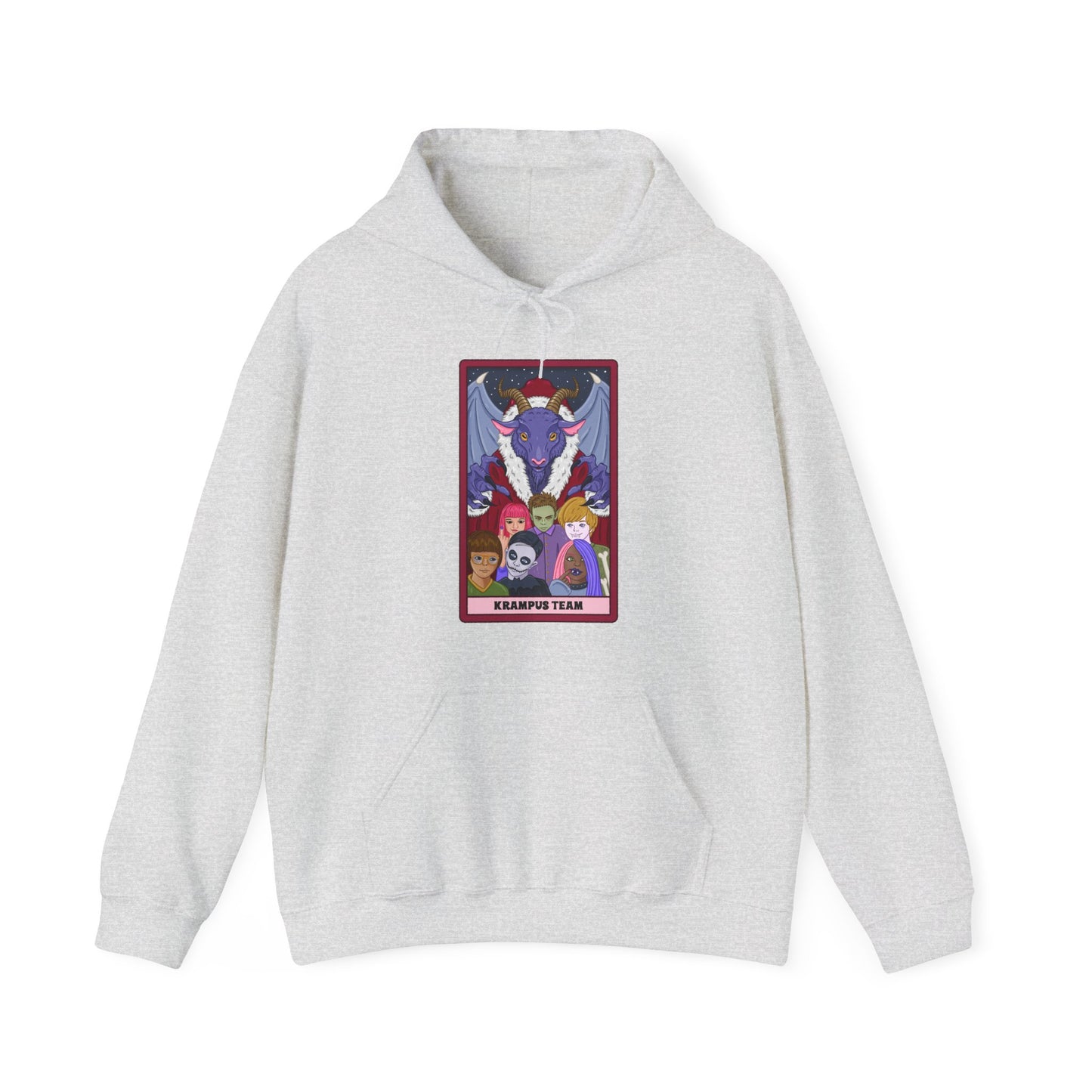 Krampus Team: Spooky Holiday Tarot Hoodie