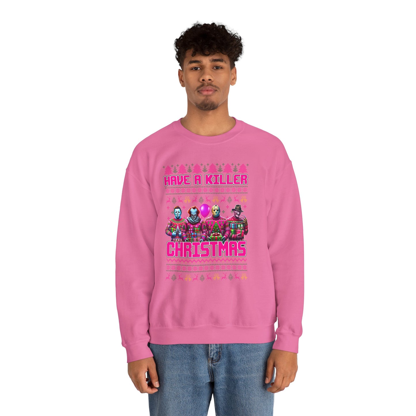 Psycho Pink Christmas Pullover