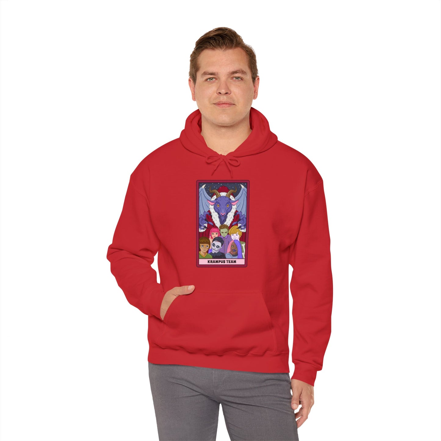 Krampus Team: Spooky Holiday Tarot Hoodie