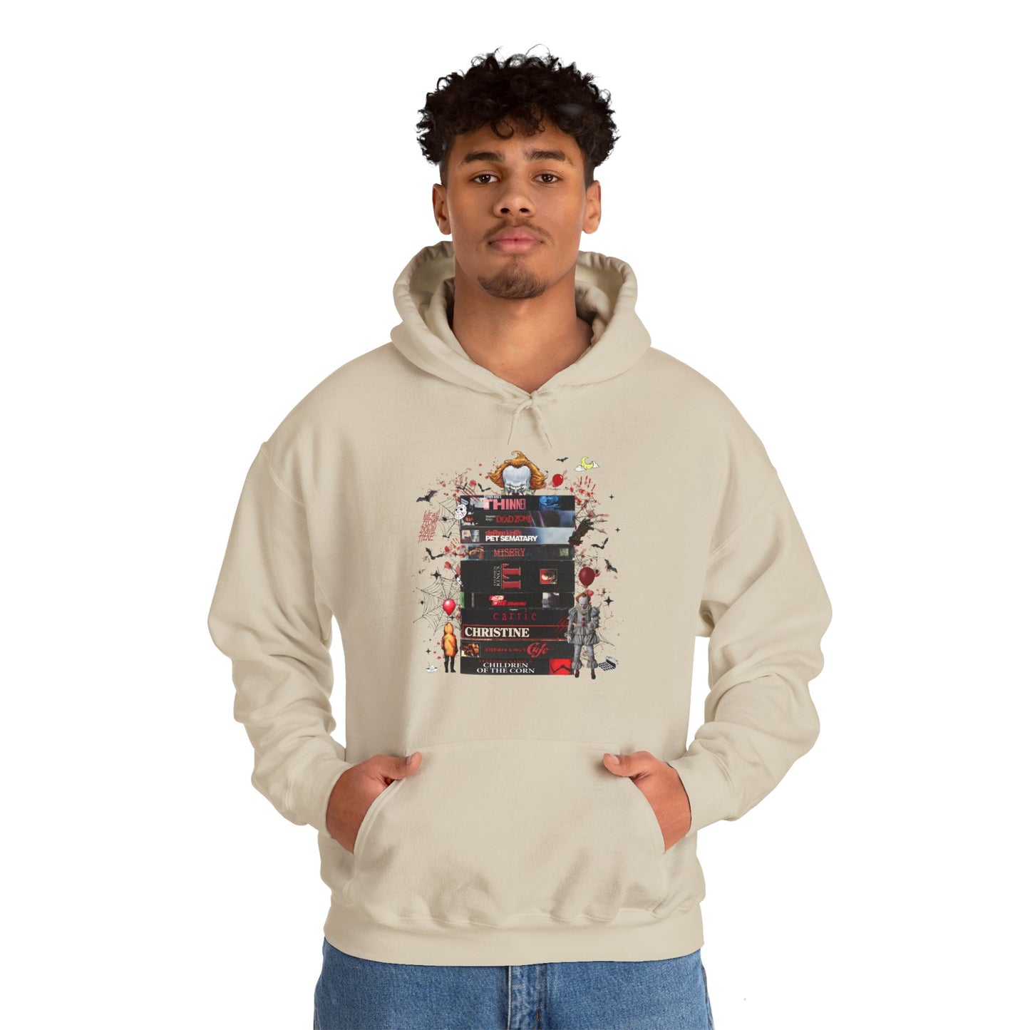 King of Horror Movie Stack Hoodie