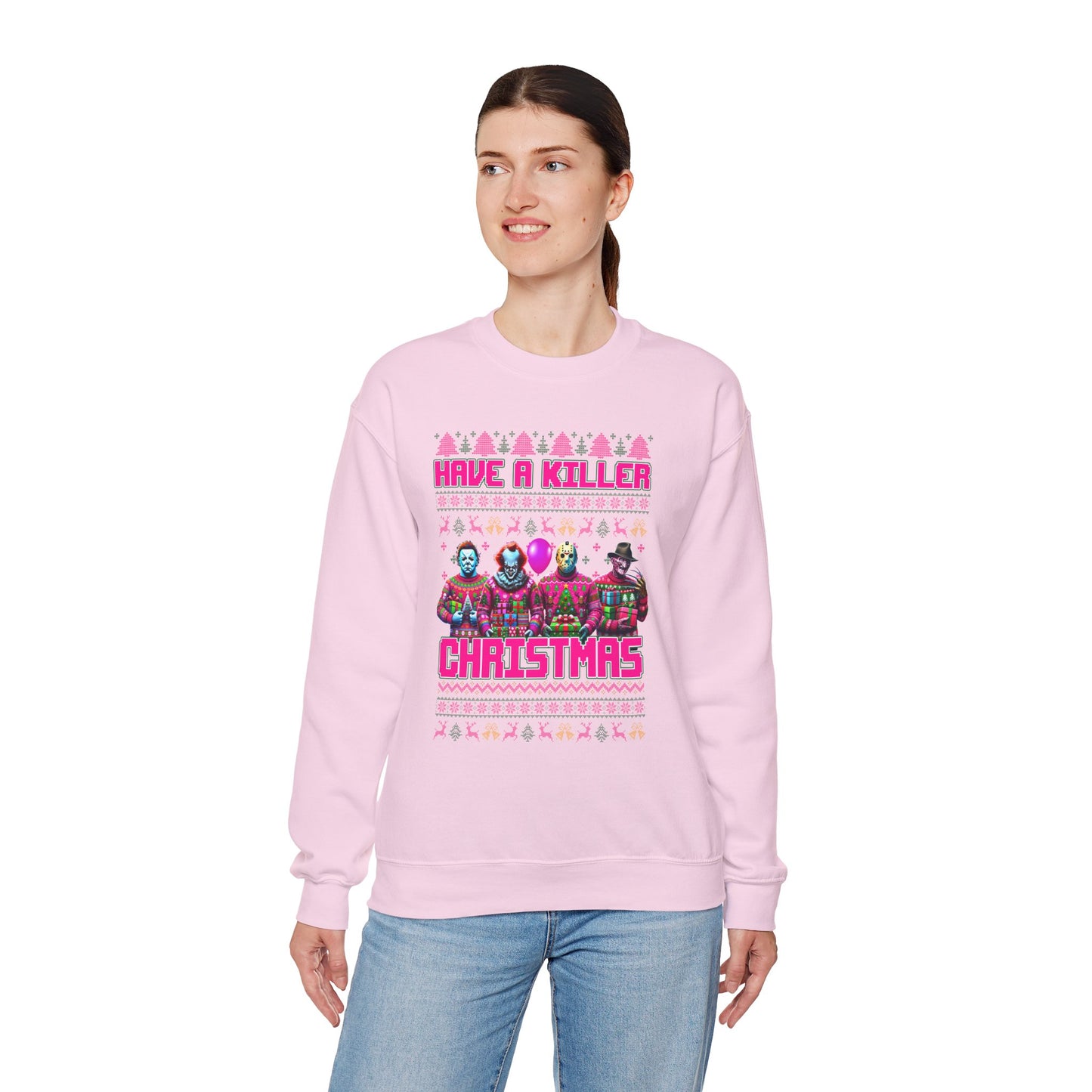 Psycho Pink Christmas Pullover