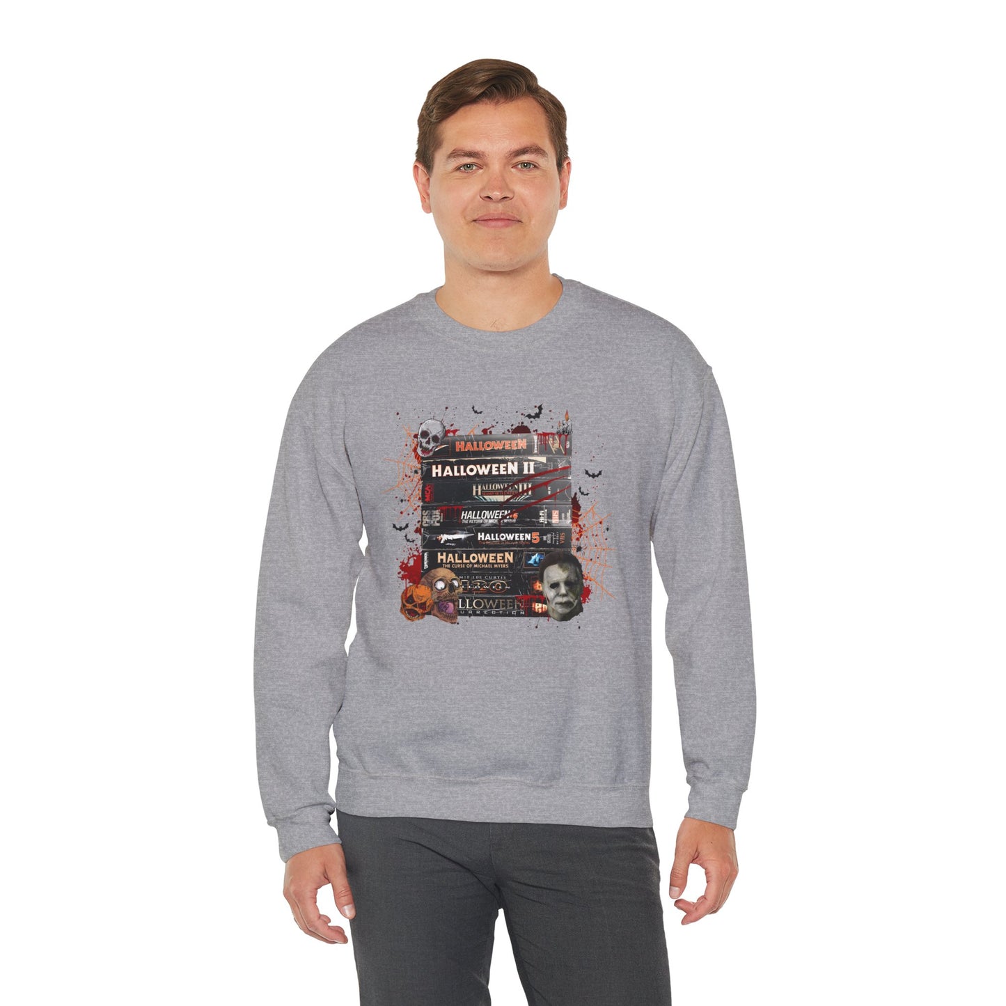 Halloween Movie Marathon Stack Pullover