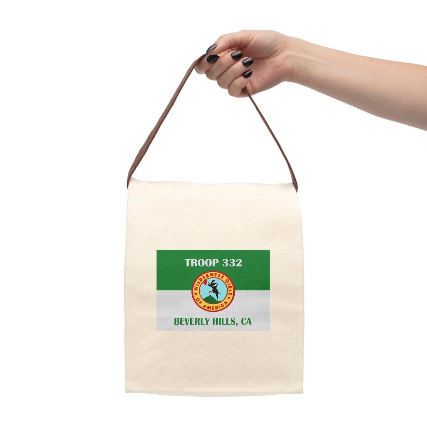 Troop Beverly Hills Flag Canvas Lunch Bag With Strap