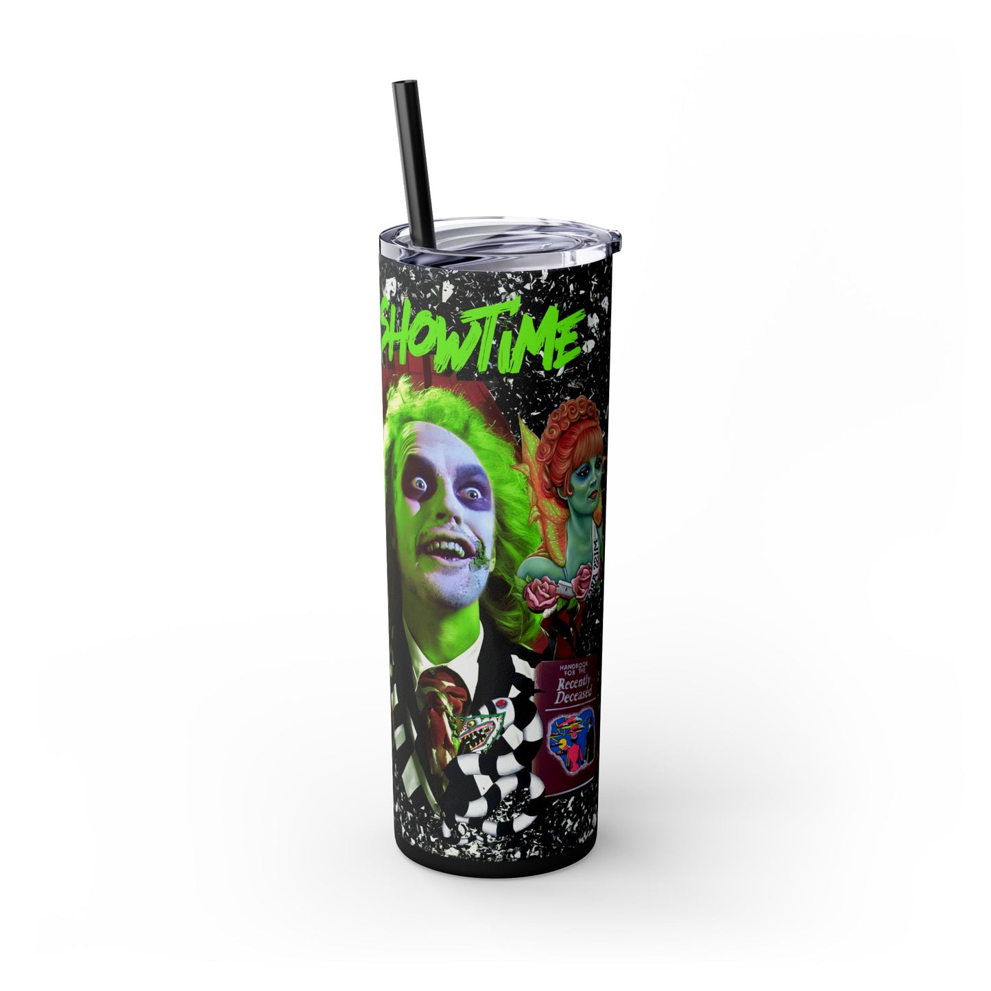 It's Showtime Skinny Tumbler with Straw, 20oz