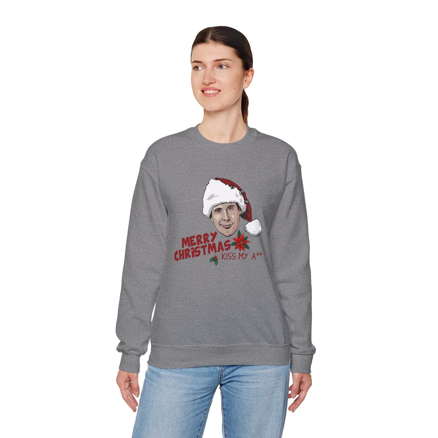 Kiss My A** Christmas Sweatshirt