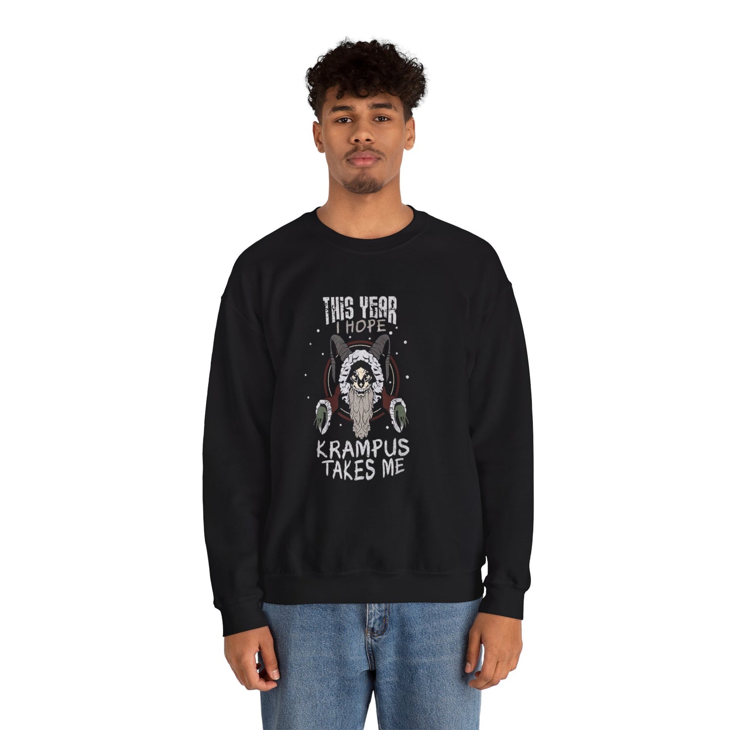 Krampus Takes Me Sweatshirt